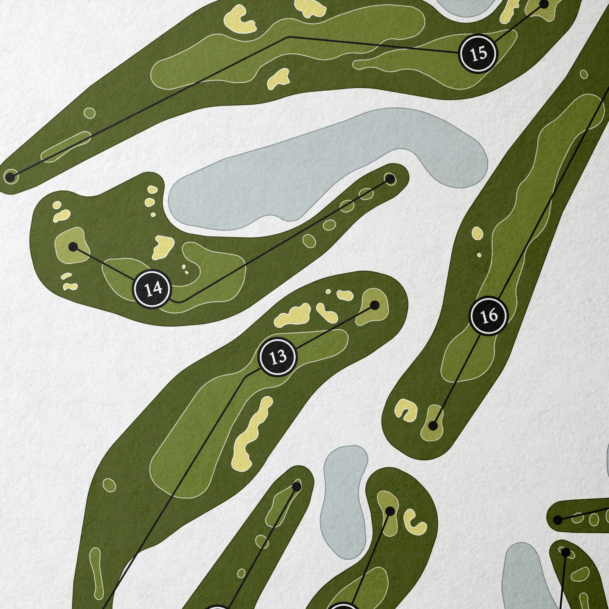 Wild Wing Plantation - Avocet Course | Golf Course Map | Close+Up