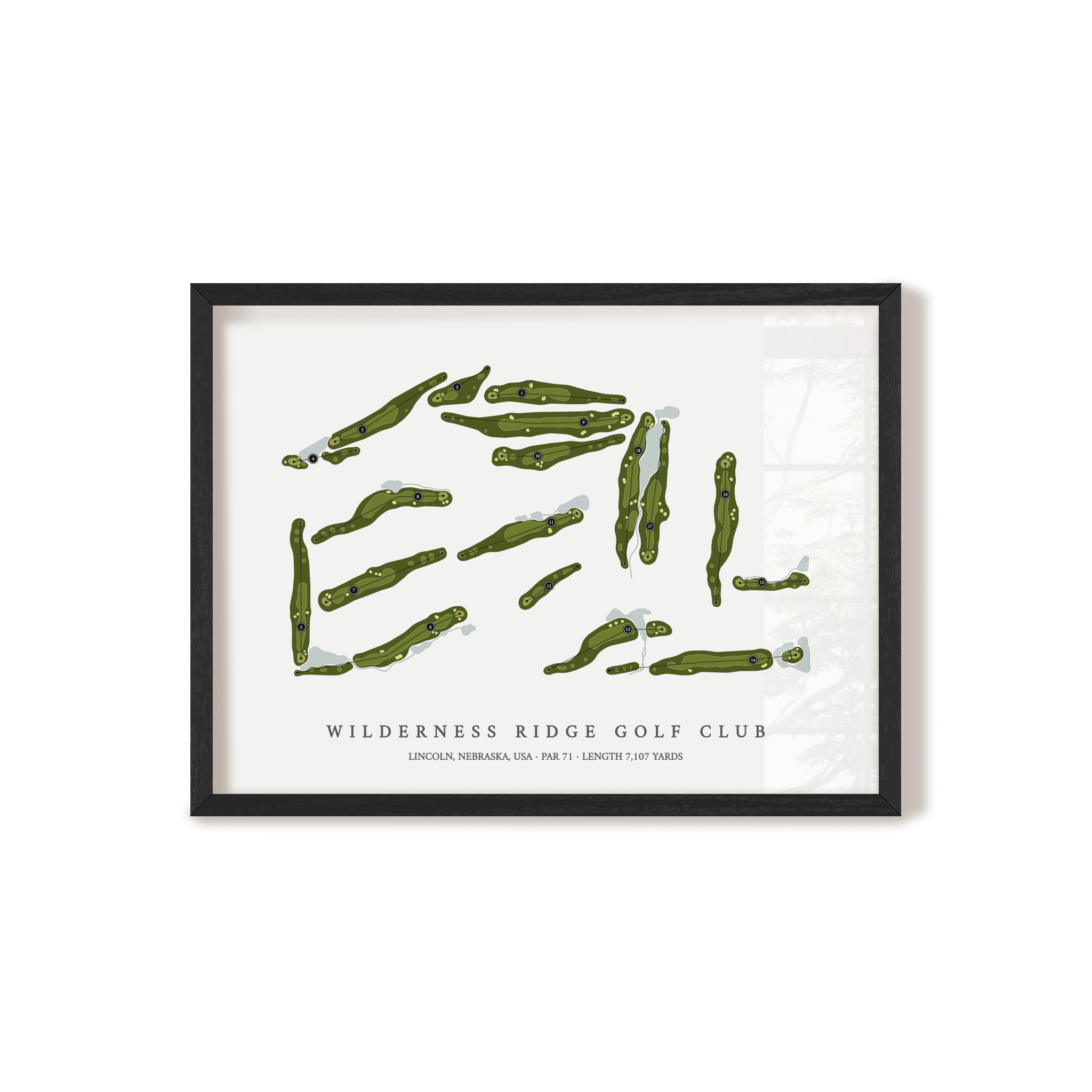 Wilderness Ridge Golf Club | Golf Course Map | Black+Frame