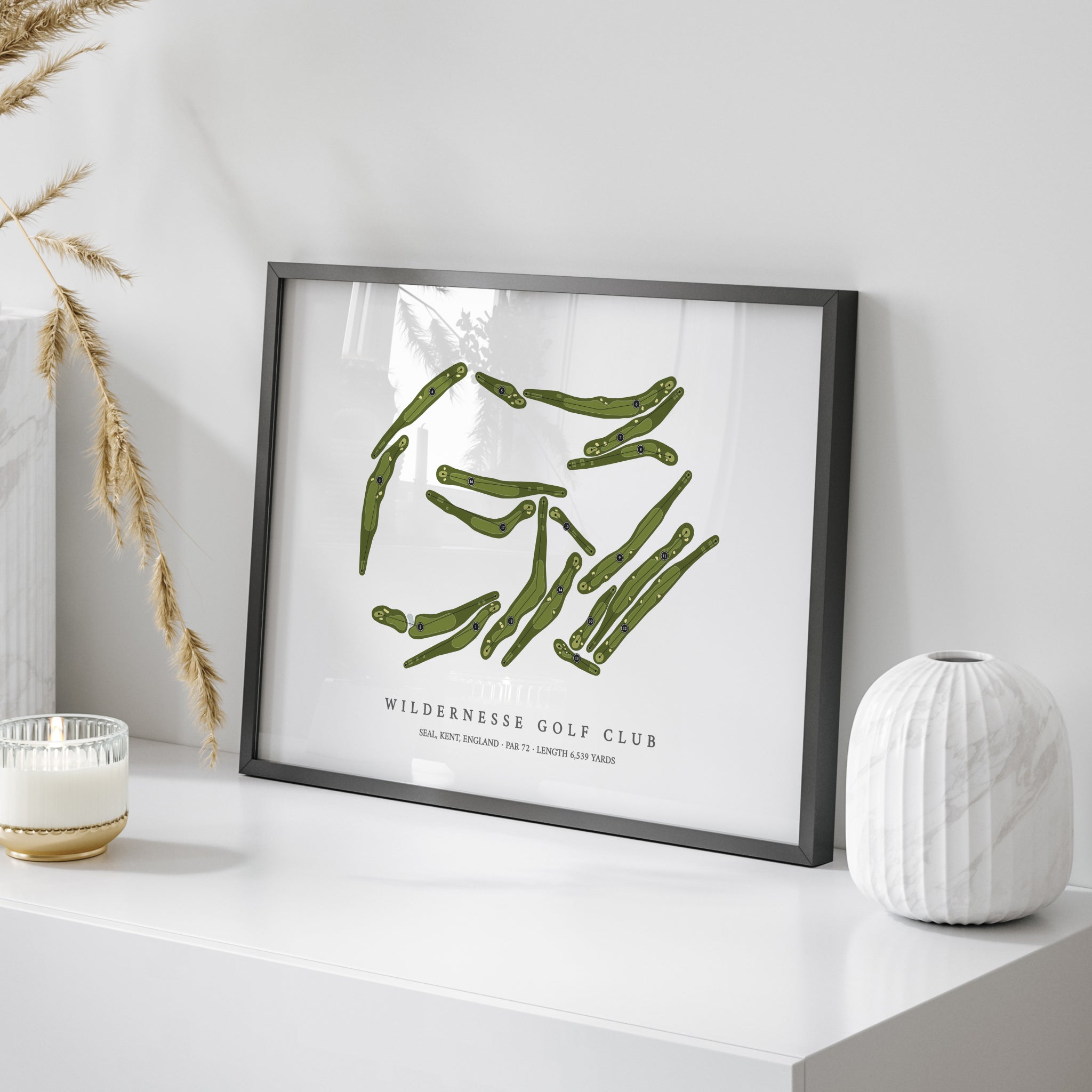 Wildernesse Golf Club | Golf Course Map | On Table