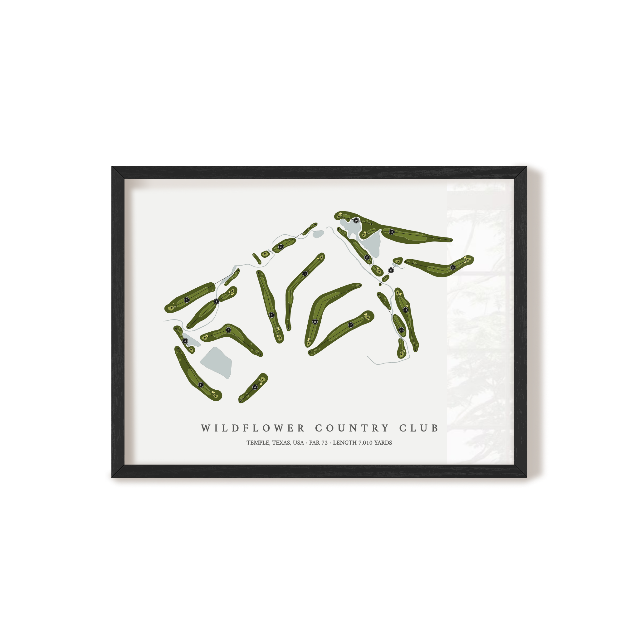 Wildflower Country Club | Golf Course Print | Black Frame