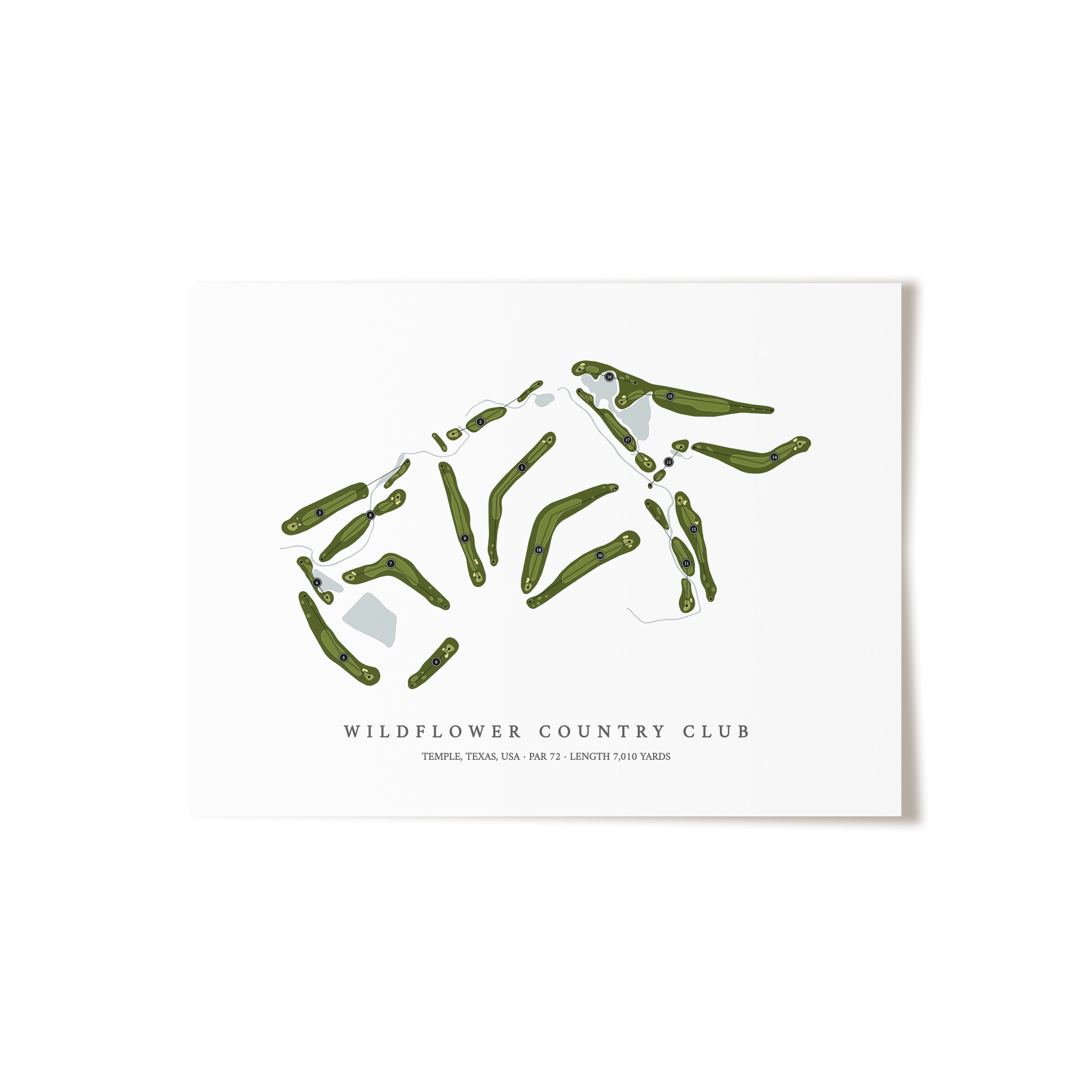 Wildflower Country Club | Golf Course Print | Unframed