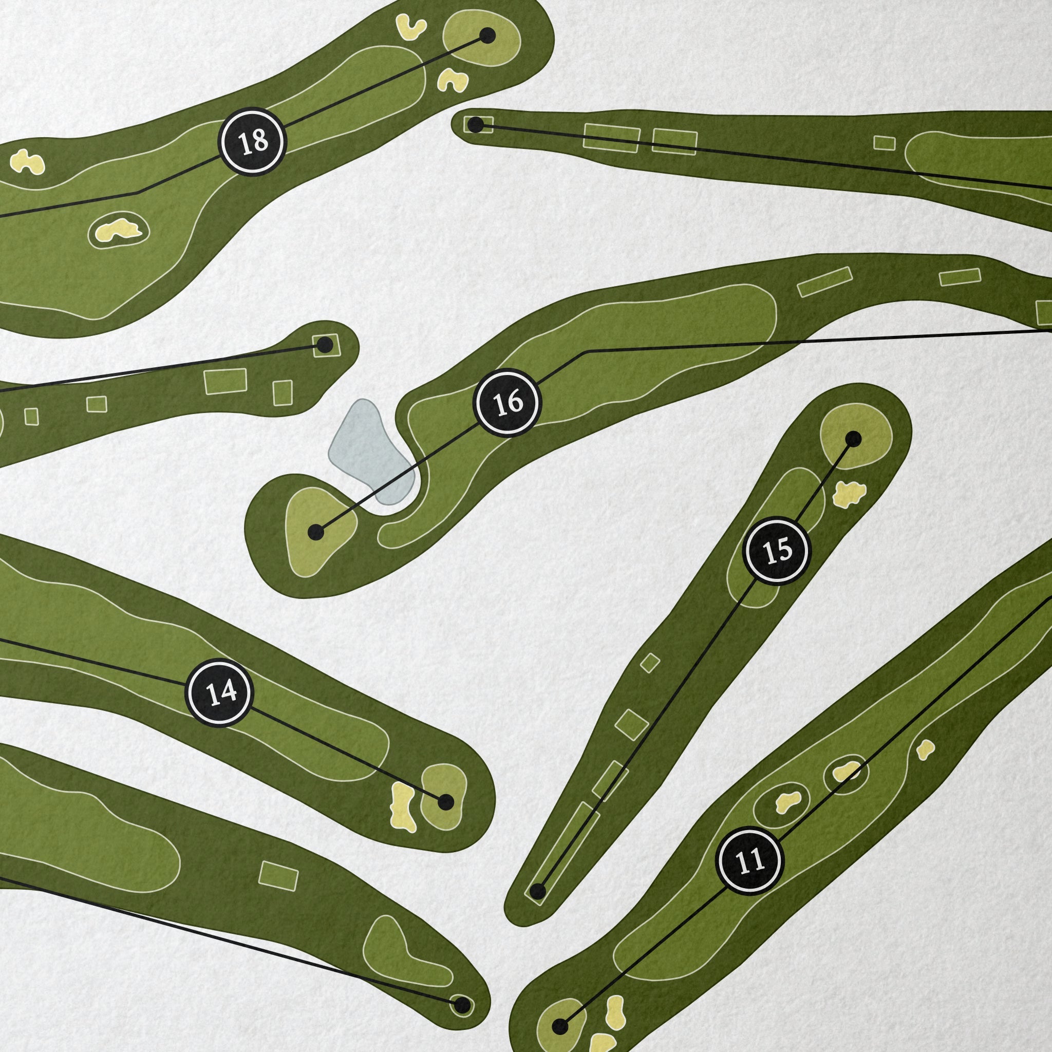 Willamette Valley Country Club | Golf Course Map | Close Up