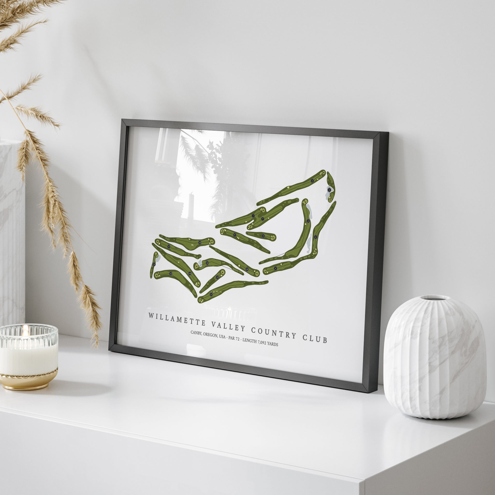 Willamette Valley Country Club | Golf Course Map | On Table