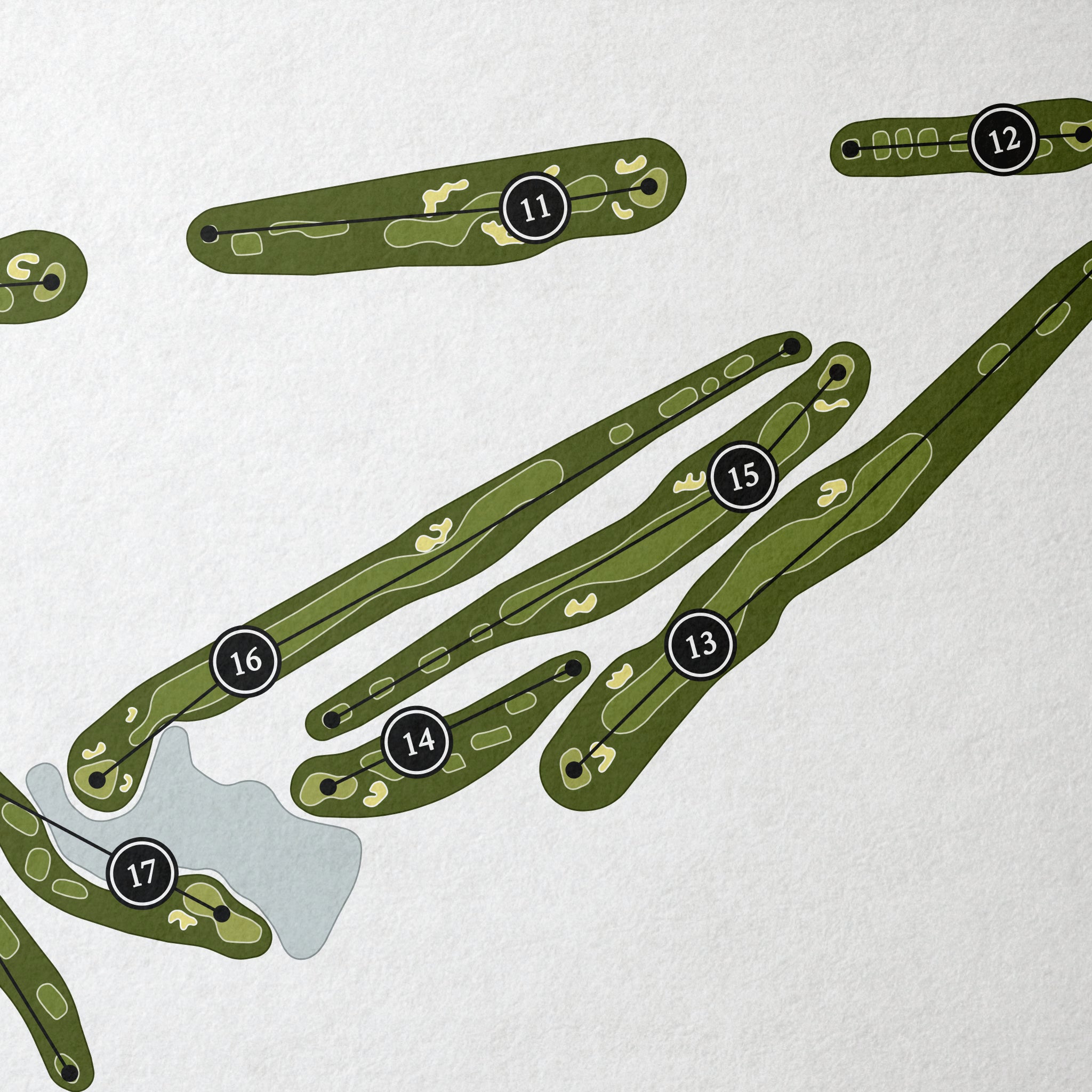 Williamsburg National Golf Club - Yorktown Course | Golf Course Map | Close Up