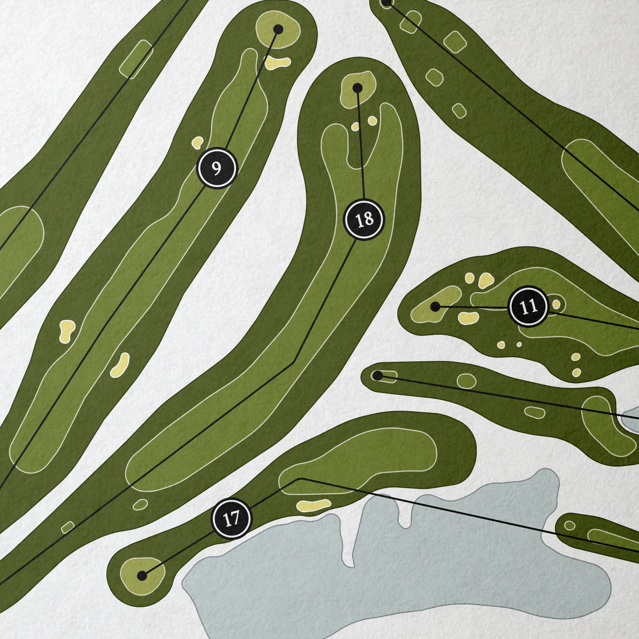 Williston Golf Club | Golf Course Map | Close+Up