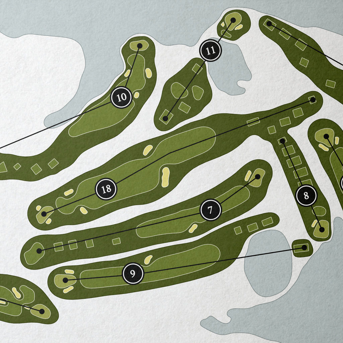 Willow Point Golf & Country Club | Golf Course Map | Close Up
