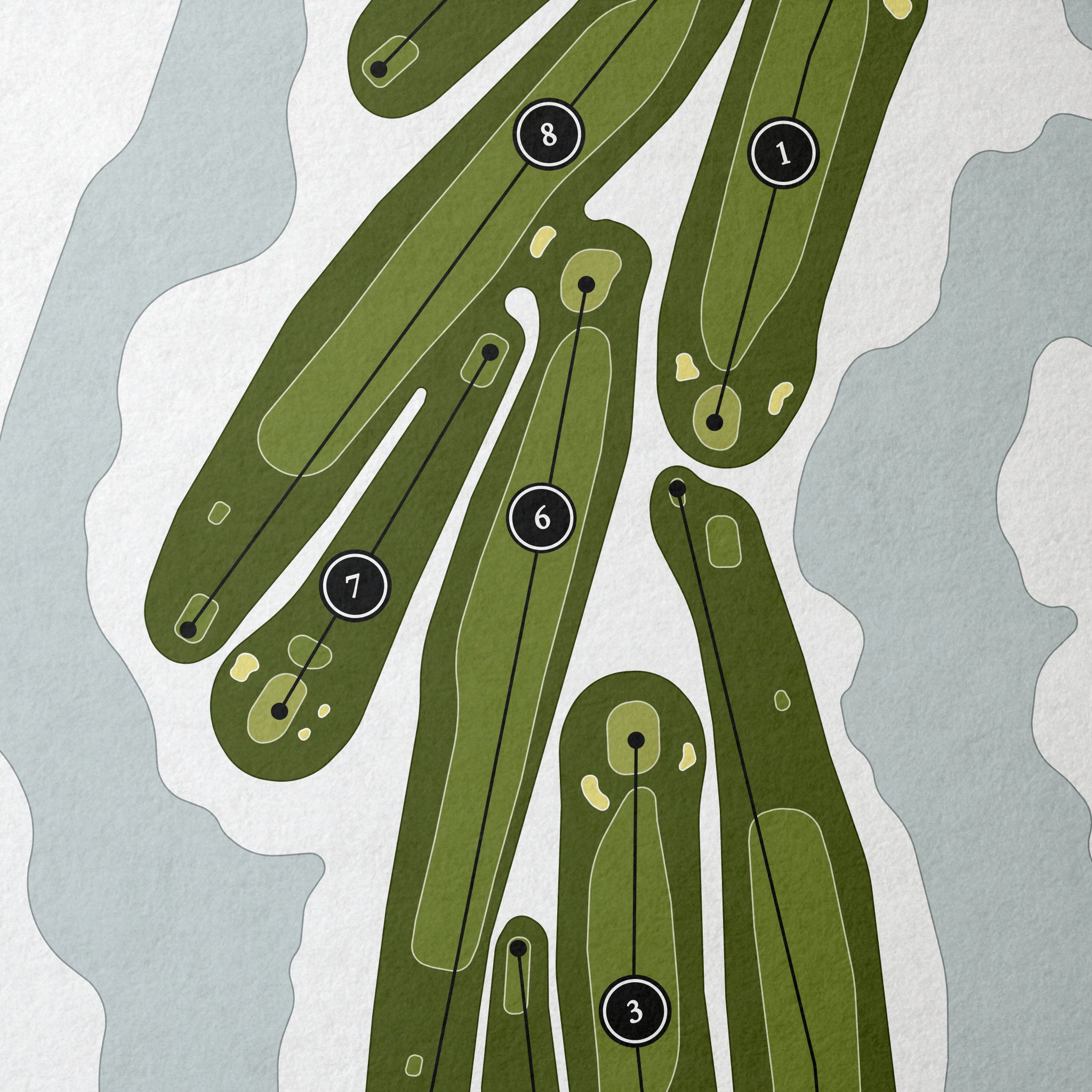 Willowdale Golf Club | Golf Course Print | Close+Up