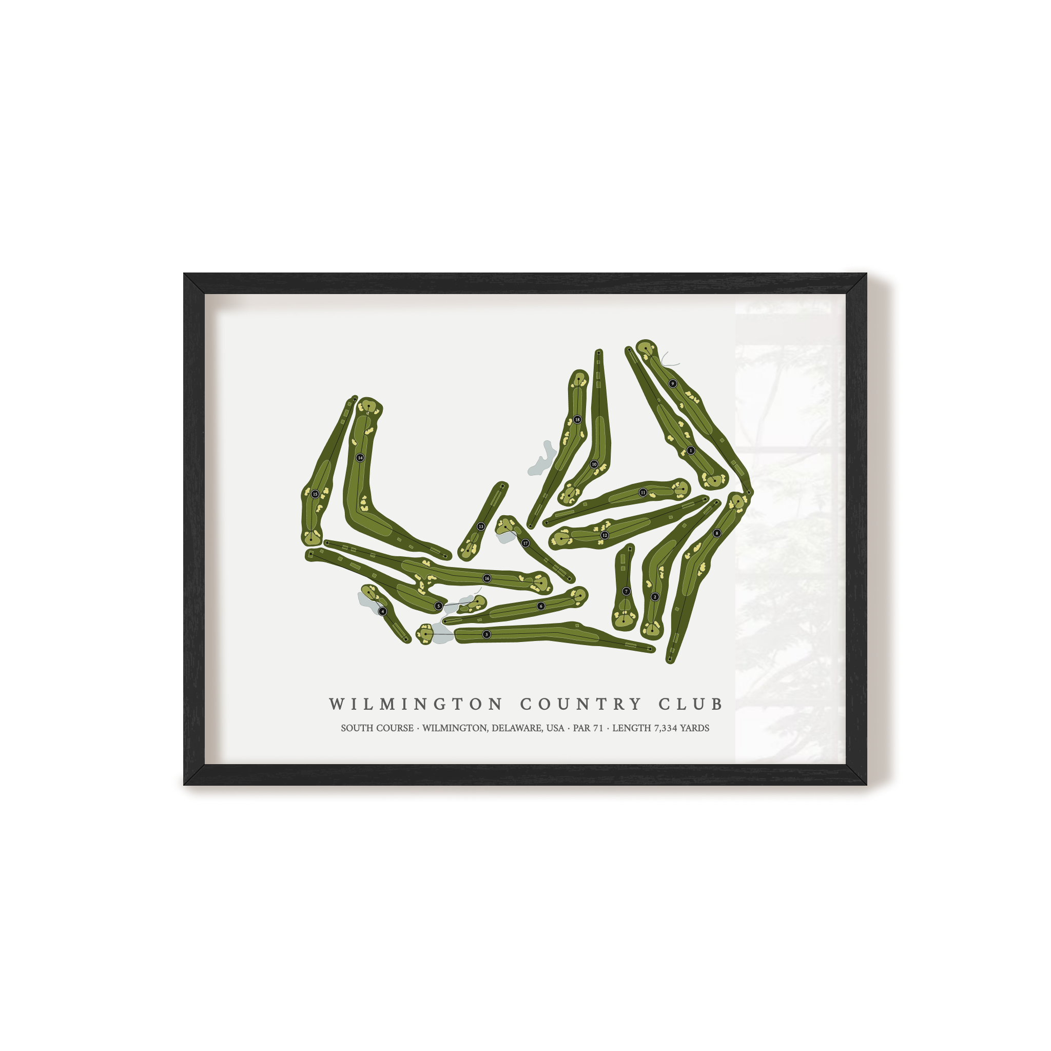 Wilmington Country Club - South Course | Golf Course Print | Black+Frame