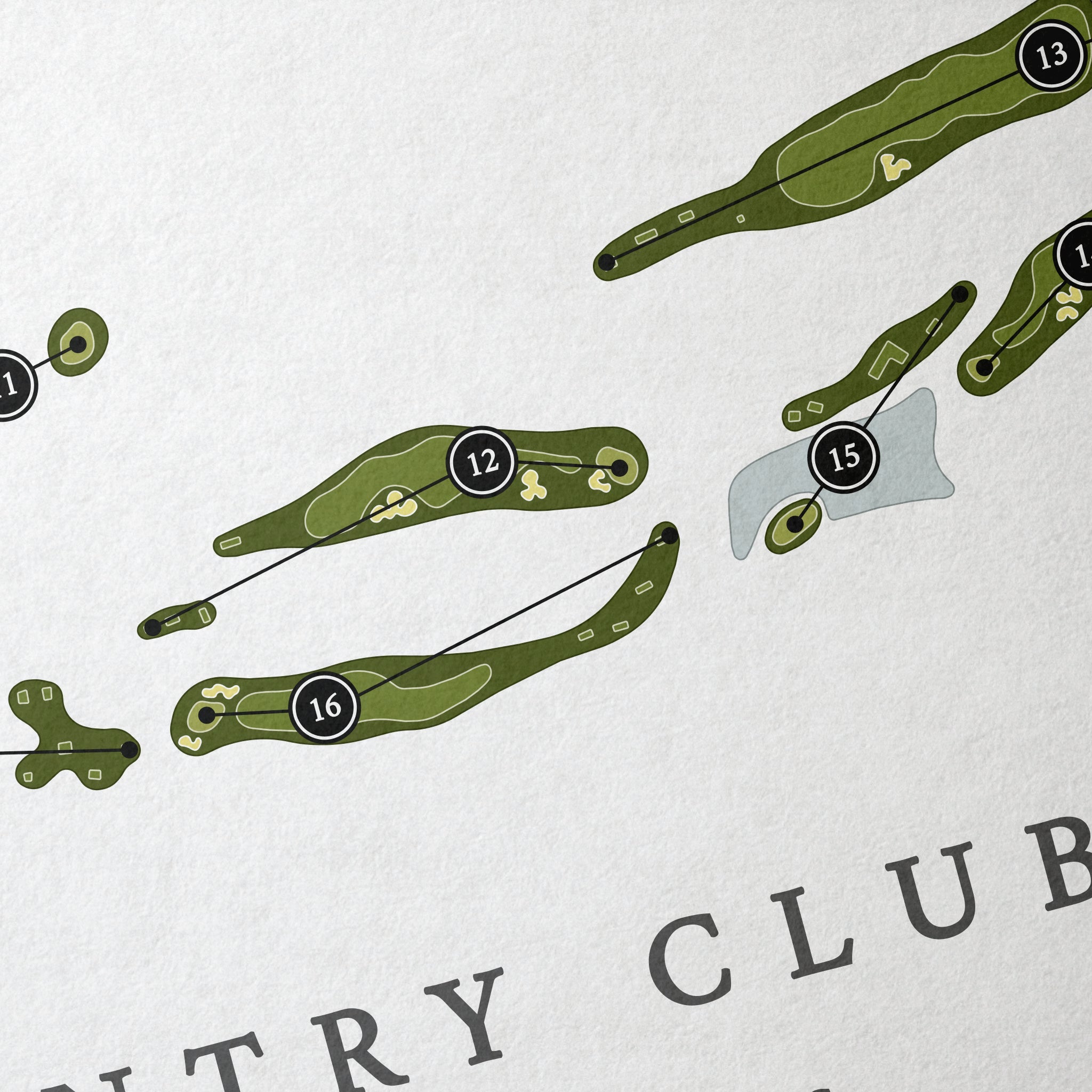 Winchester Country Club | Golf Course Map | Close Up