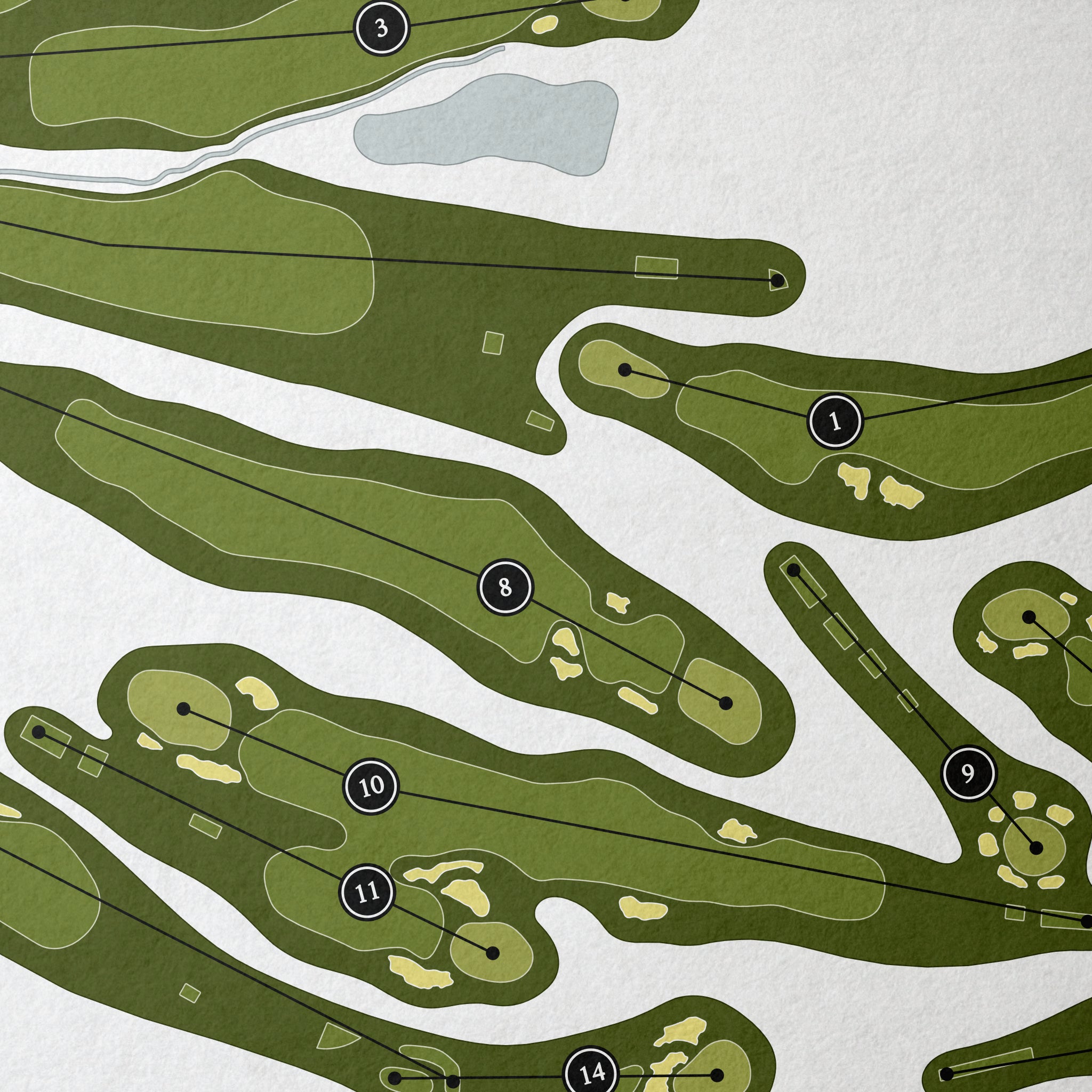 Winchester Country Club | Golf Course Map | Close Up