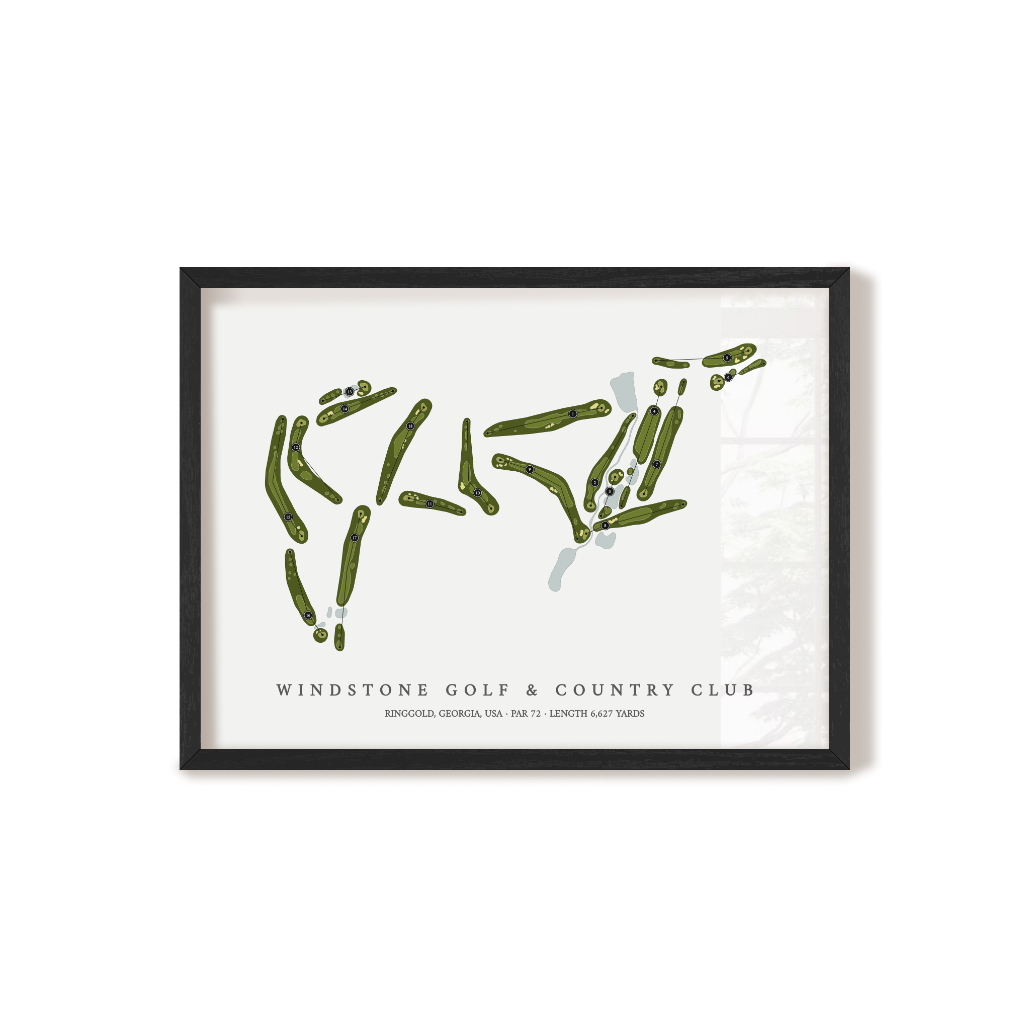 Windstone Golf & Country Club | Golf Course Map | Black+Frame