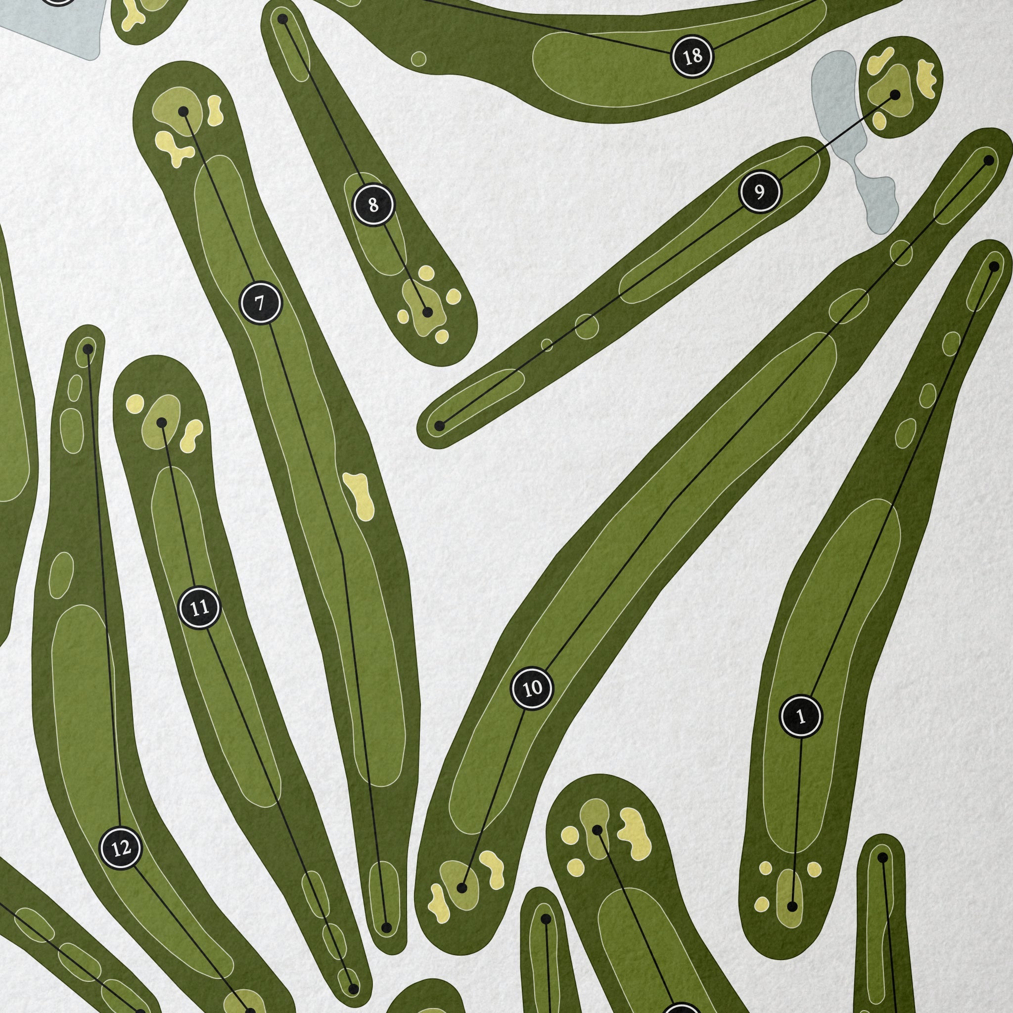 Windyke Country Club | Golf Course Map | Close Up