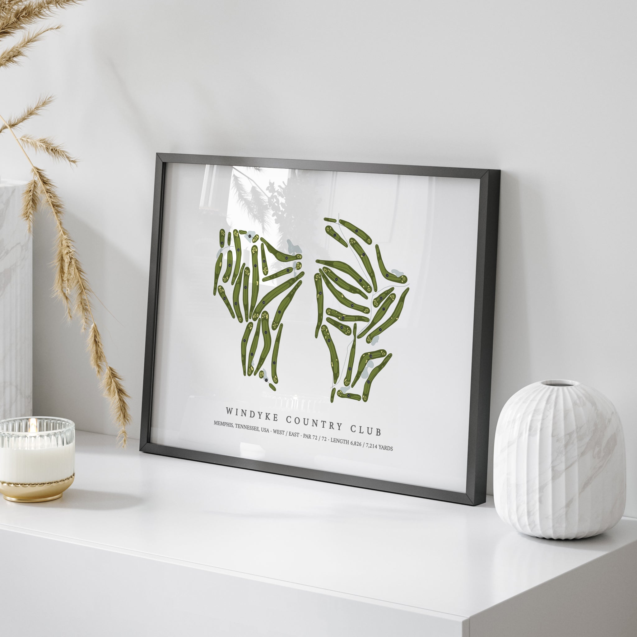 Windyke Country Club | Golf Course Map | On Table