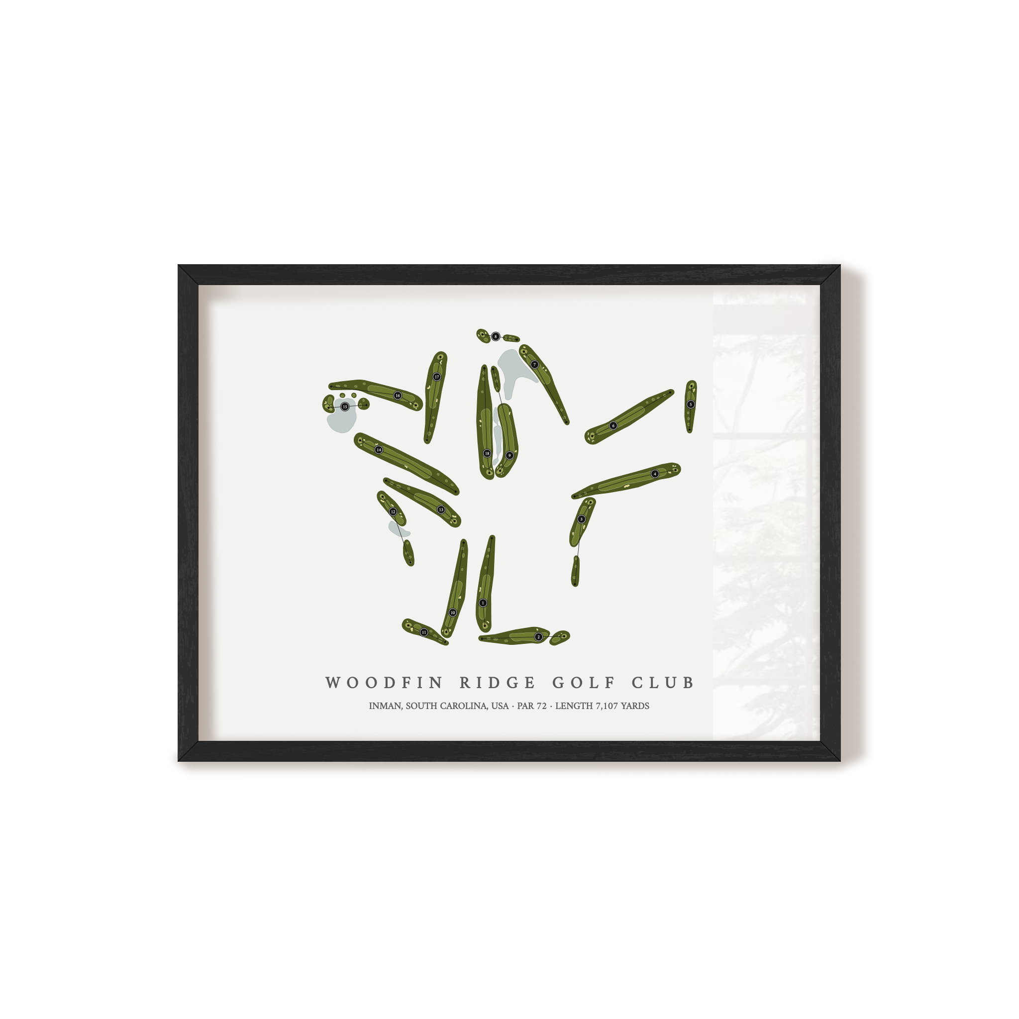 Woodfin Ridge Golf Club | Golf Course Map | Black+Frame