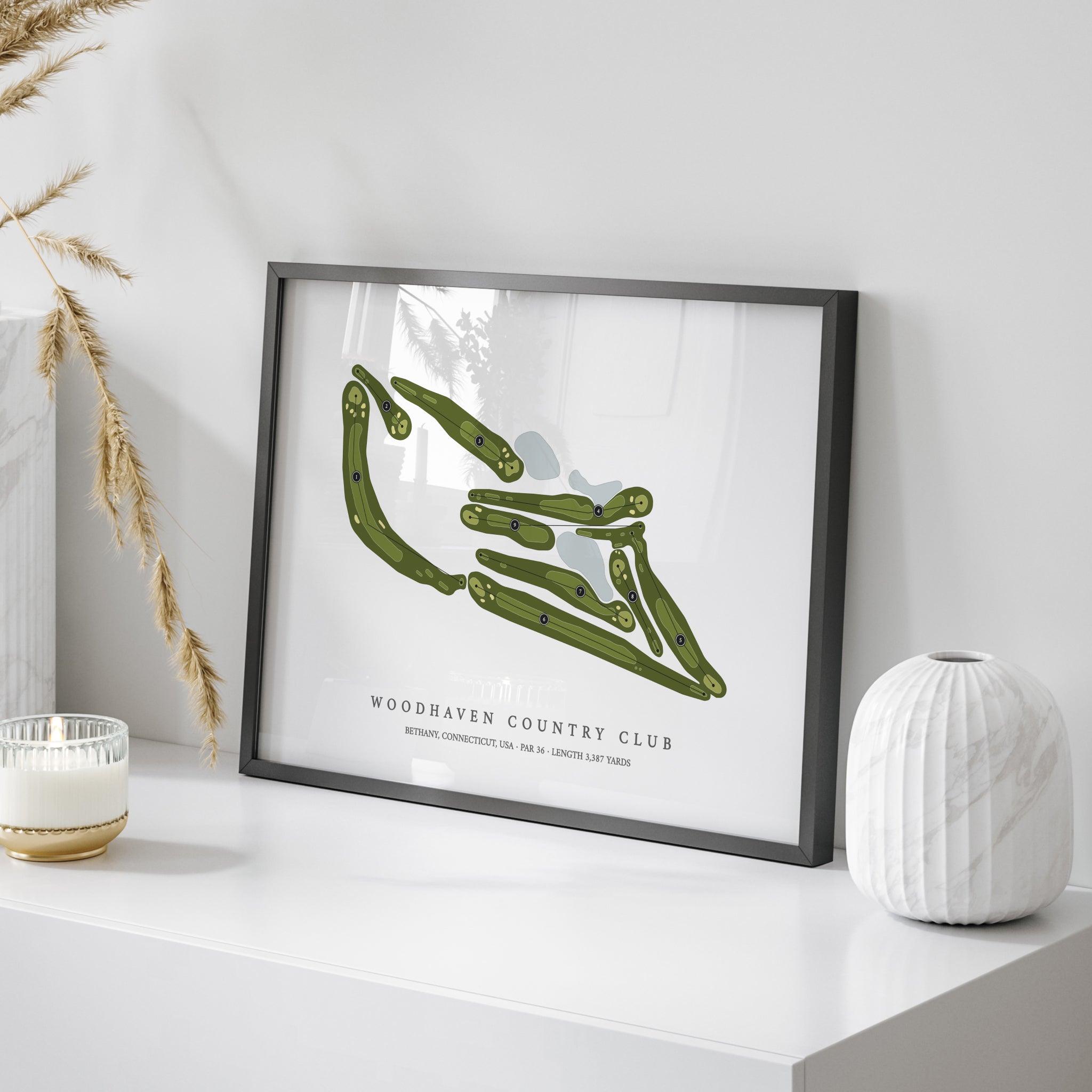 Woodhaven Country Club | Golf Course Map | On Table