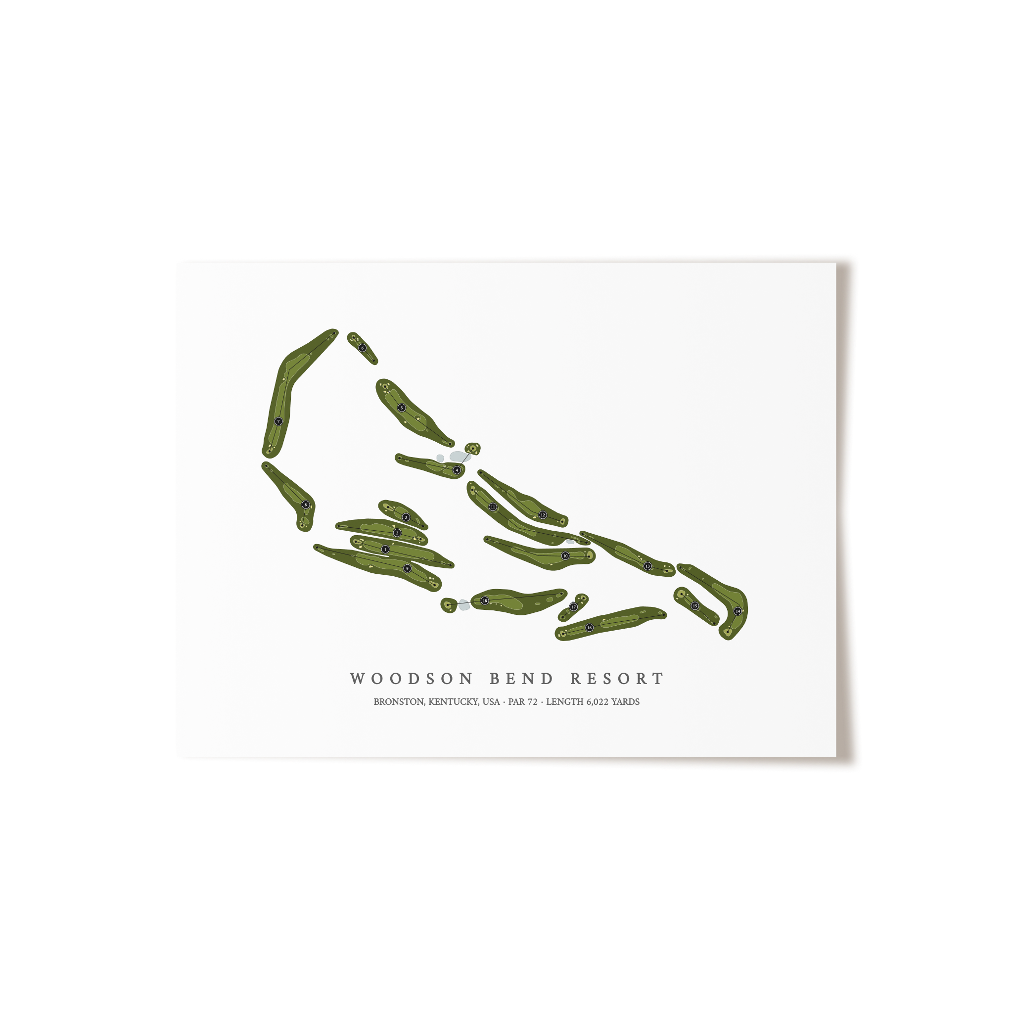 Woodson Bend Resort | Golf Course Print | Unframed