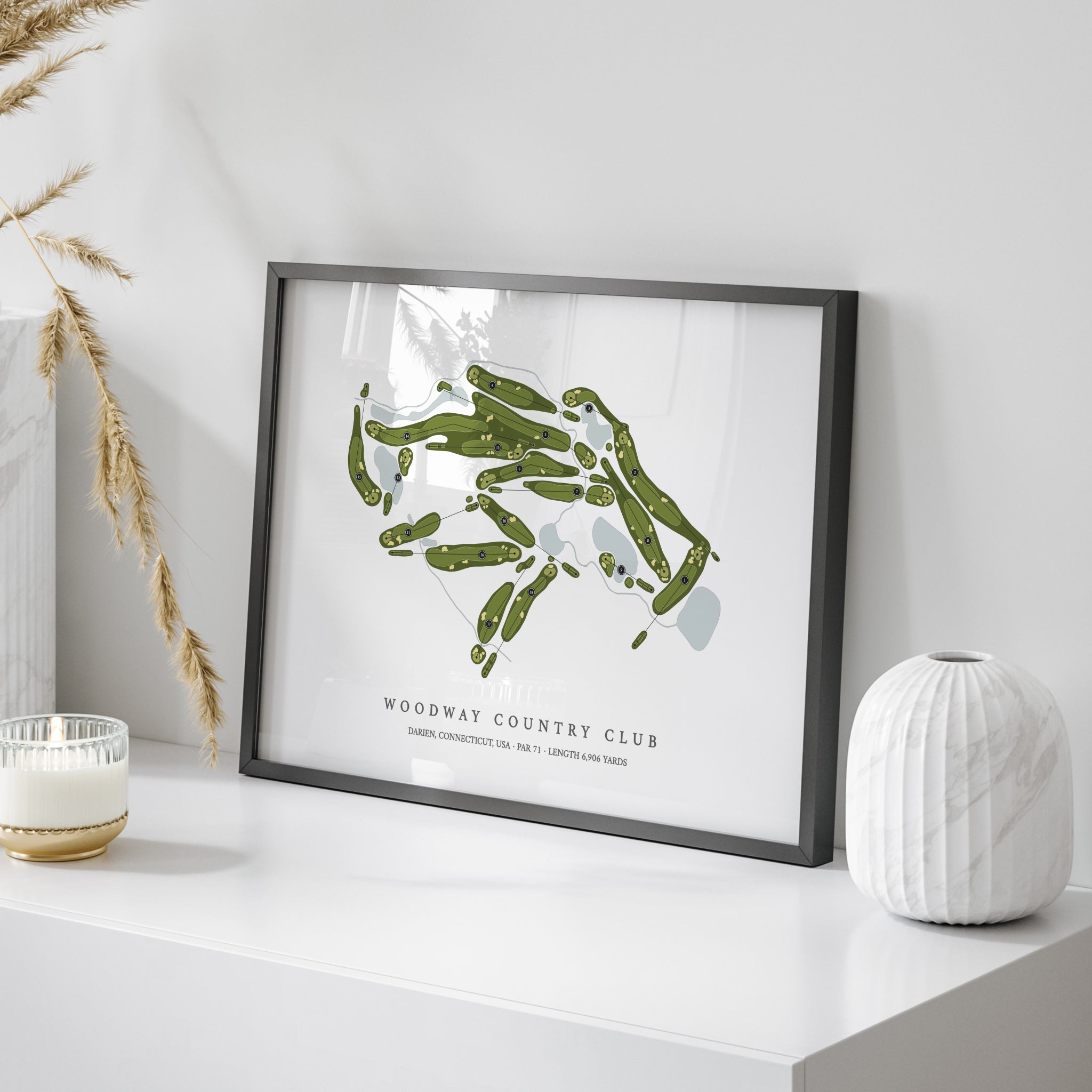 Woodway Country Club | Golf Course Map | On Table