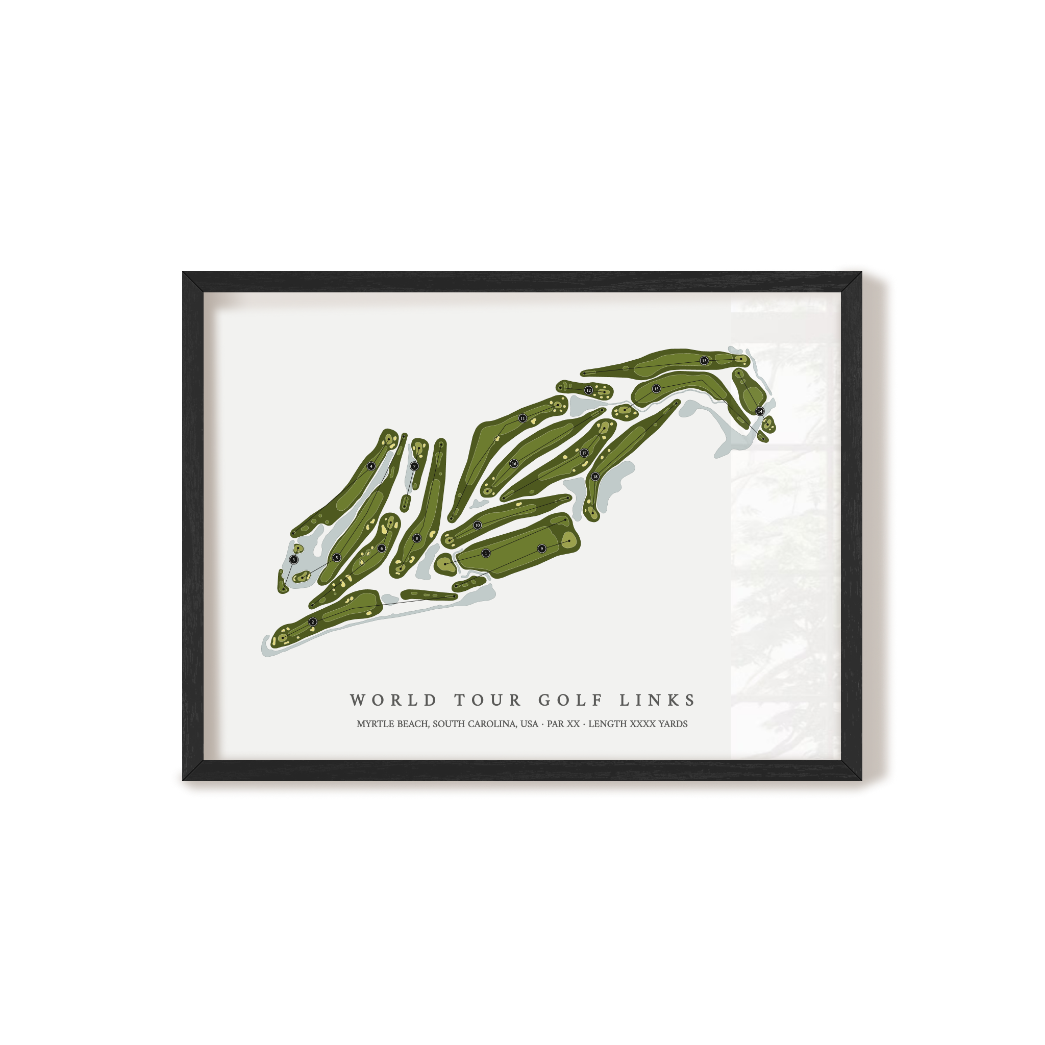 World Tour Golf Links | Golf Course Map | Black+Frame
