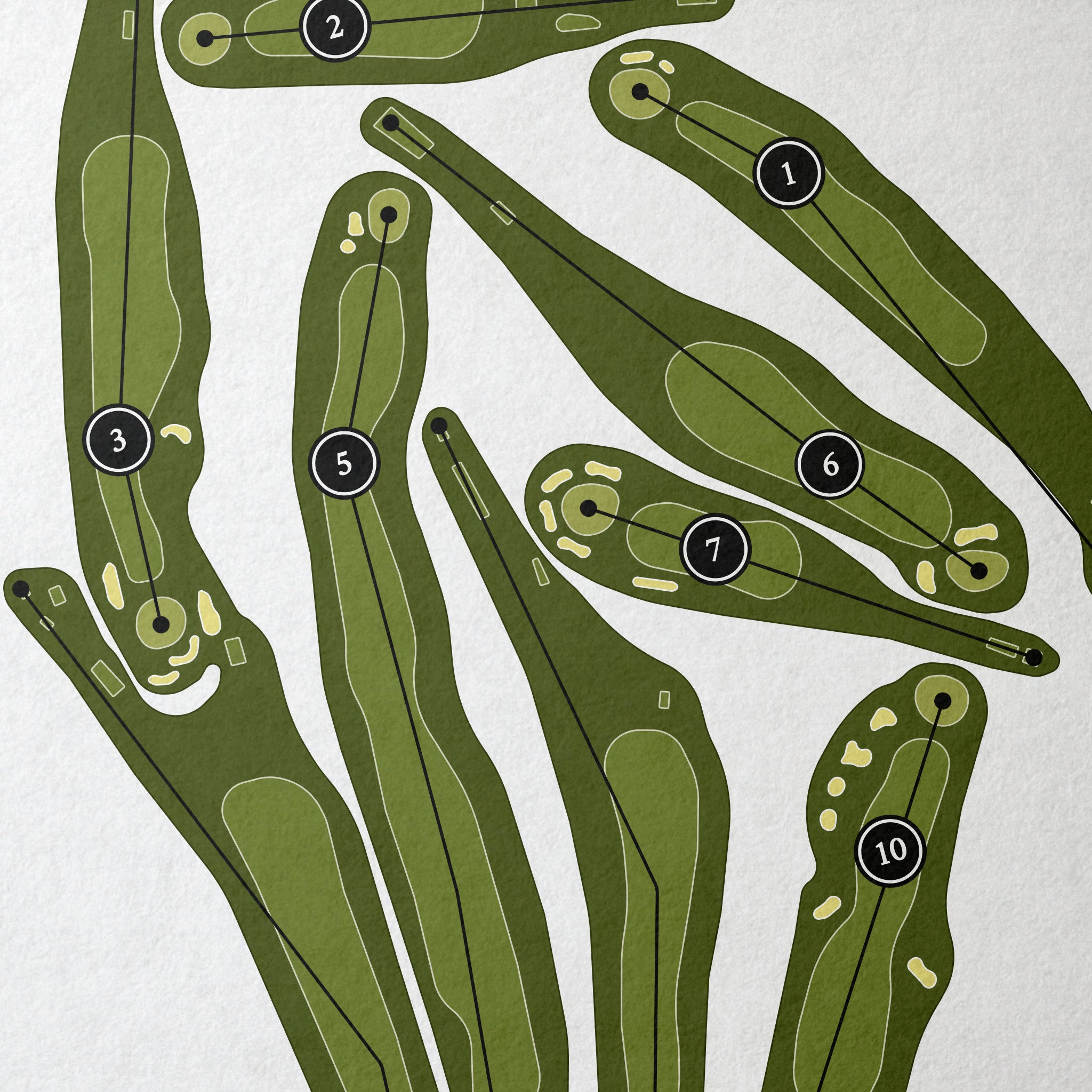 Wyantenuck Country Club | Golf Course Map | Close+Up