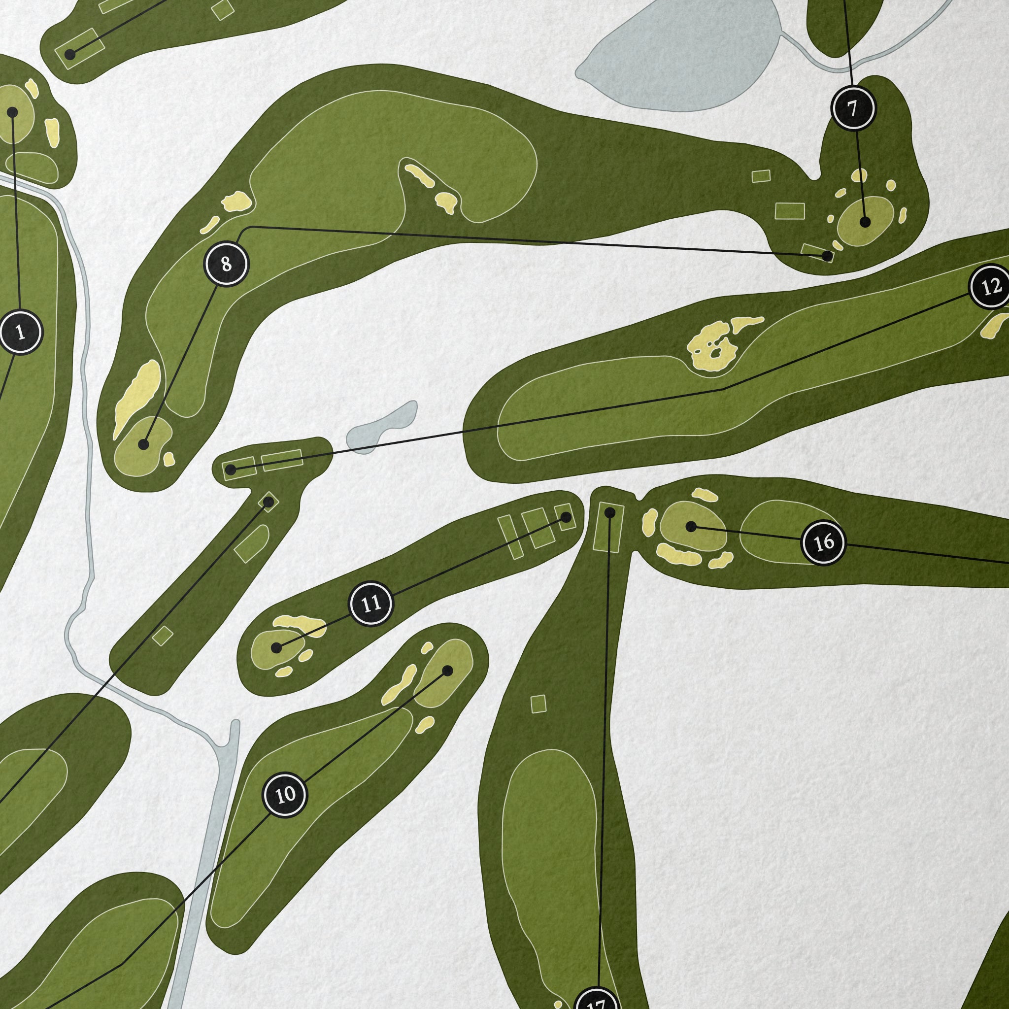 Wykagyl Country Club | Golf Course Map | Close+Up