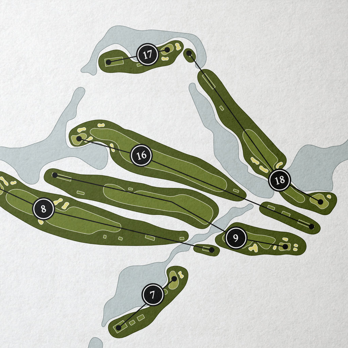 Wynlakes Golf & Country Club | Golf Course Map | Close Up