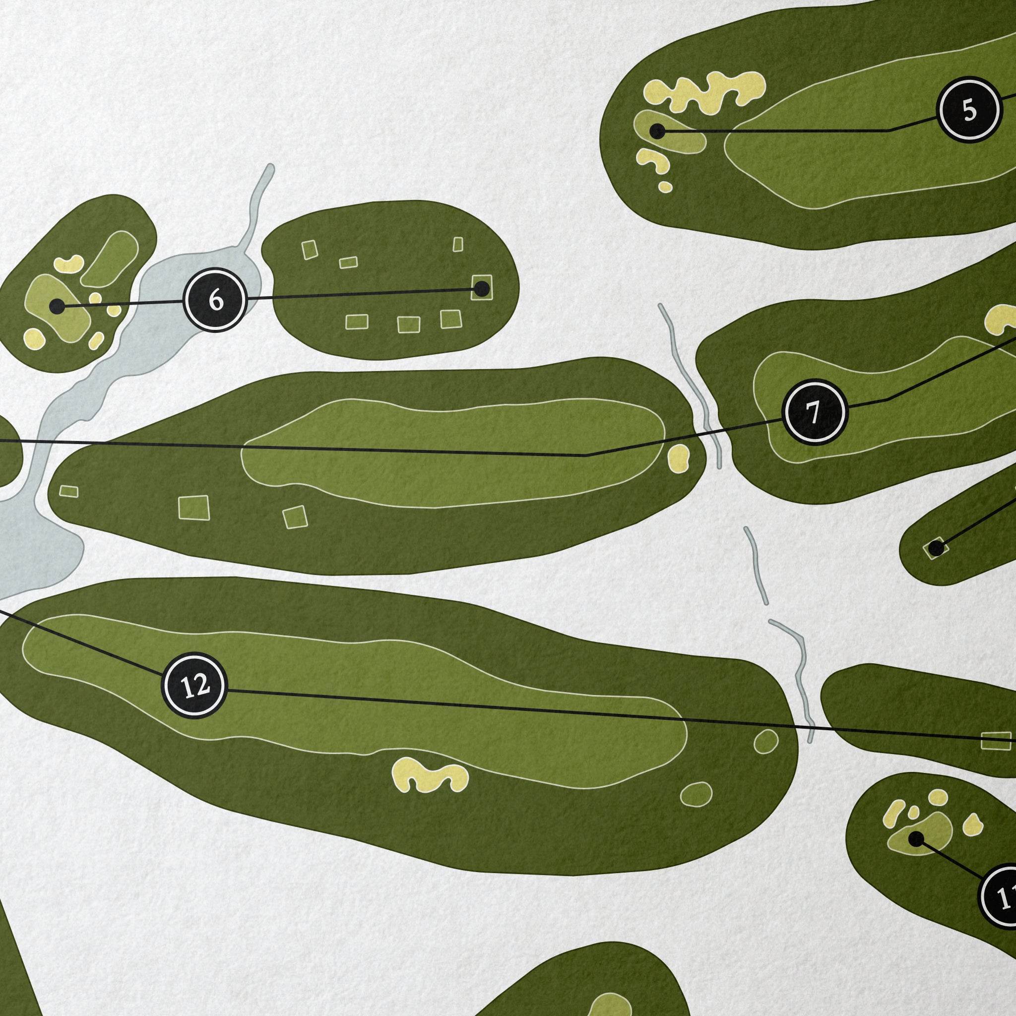 Yellowstone Club | Golf Course Print | Close+Up