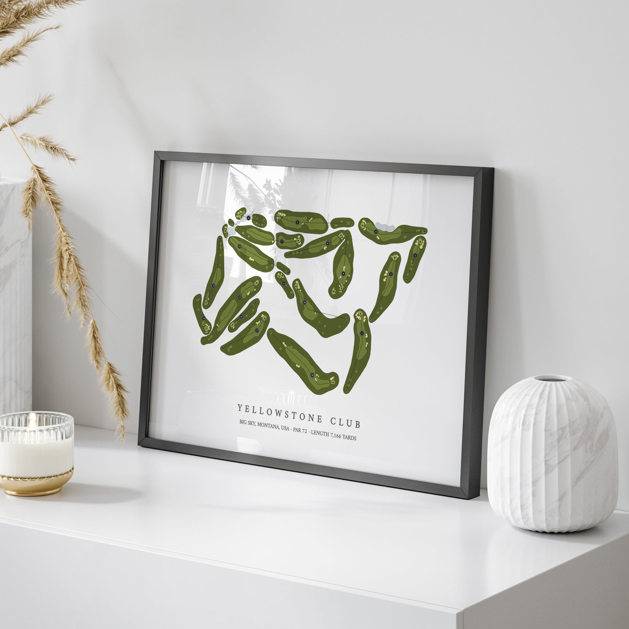 Yellowstone Club | Golf Course Print | On+Table