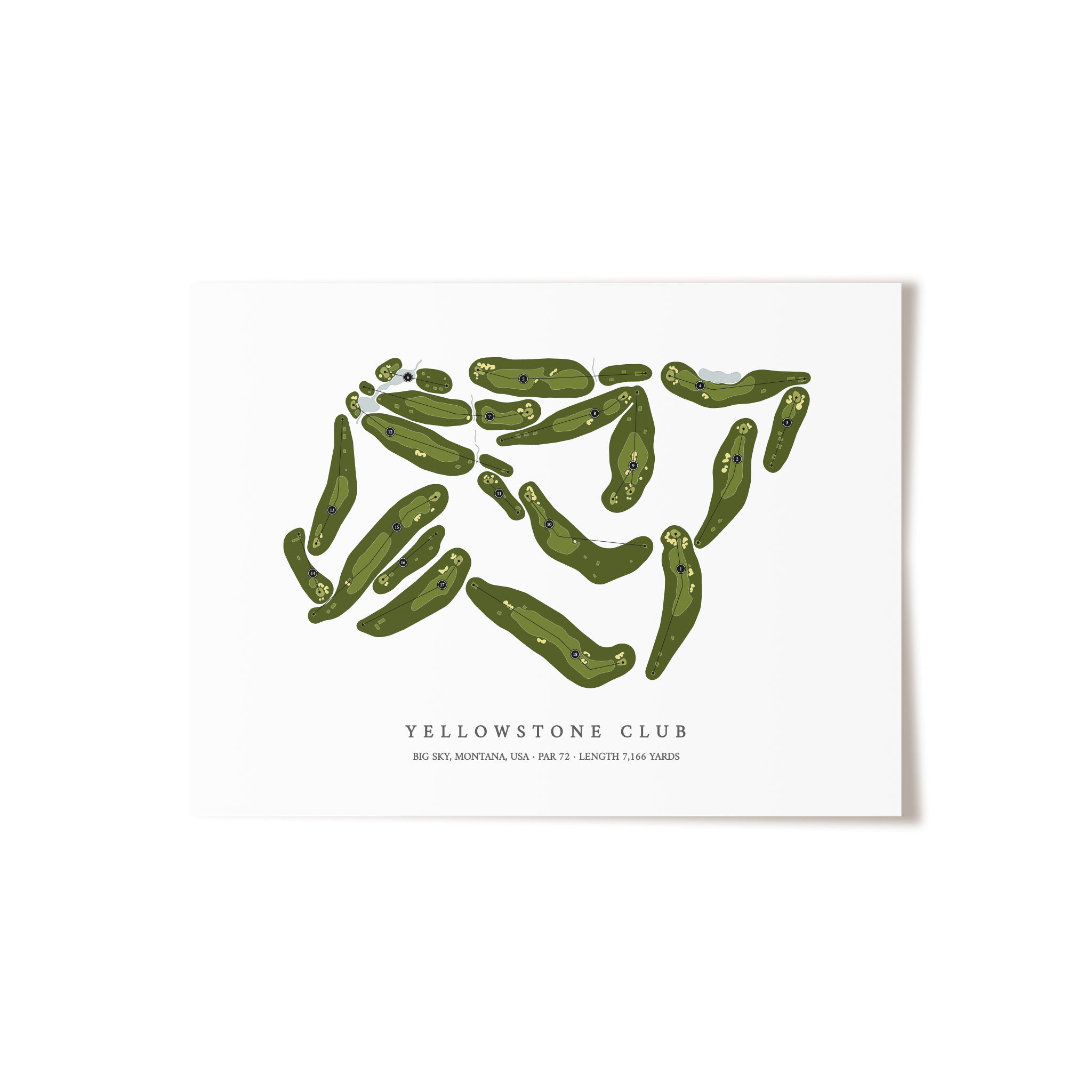 Yellowstone Club | Golf Course Print | Unframed