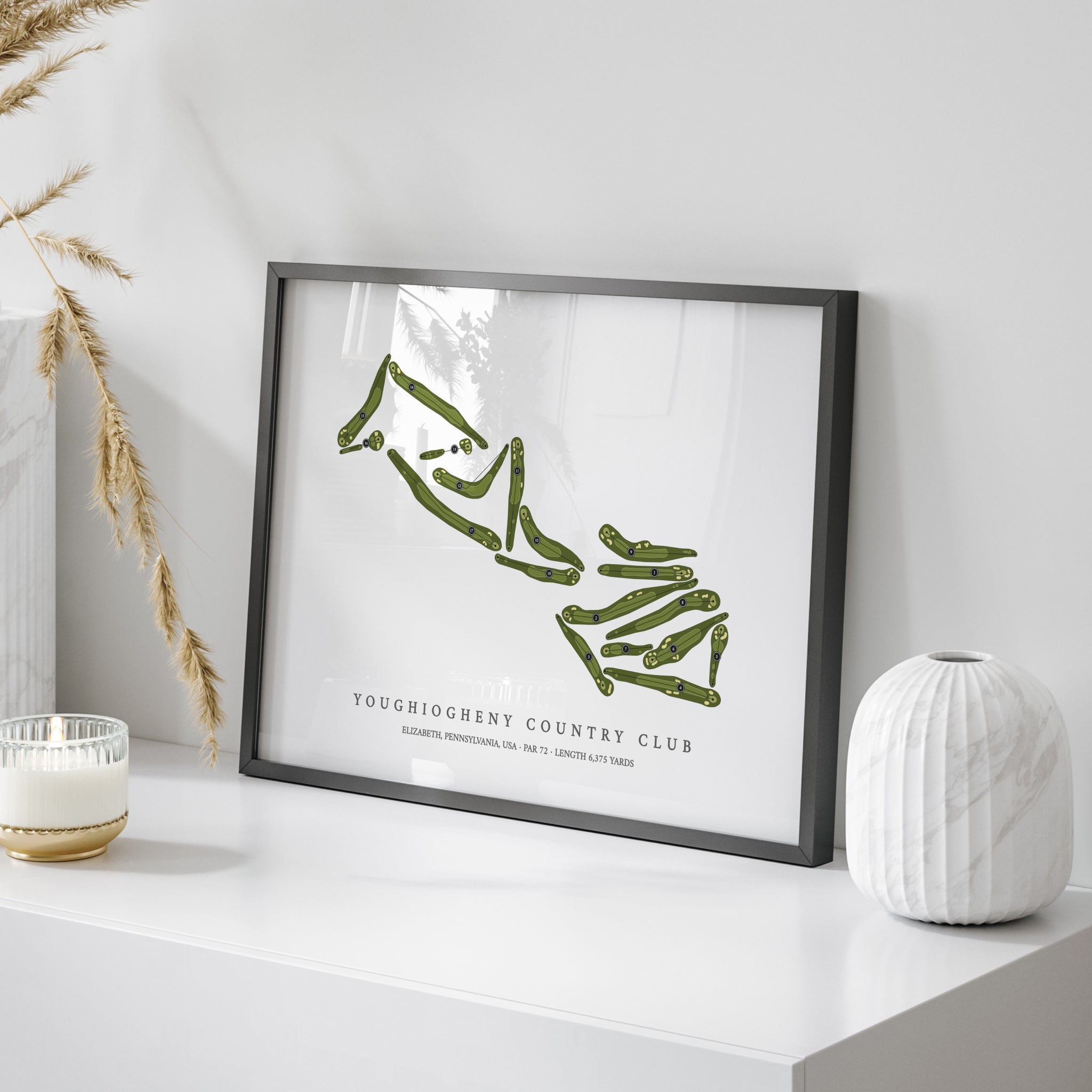 Youghiogheny Country Club | Golf Course Map | On Table