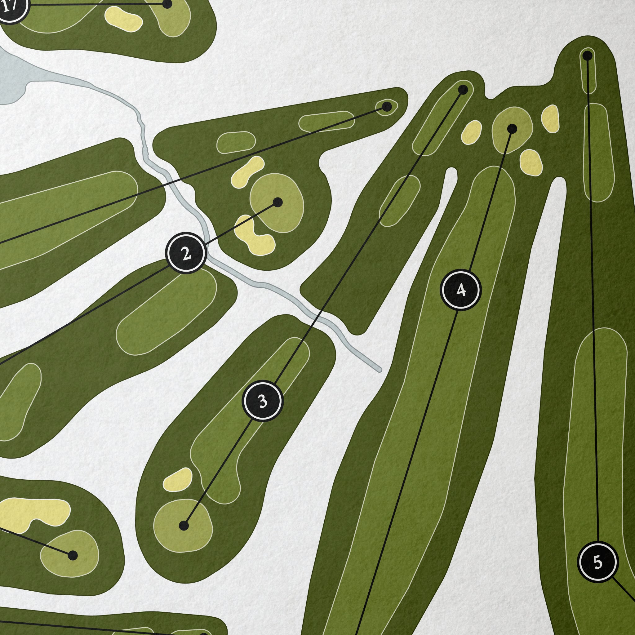 Zintel Creek Golf Club | Golf Course Map | Close+Up