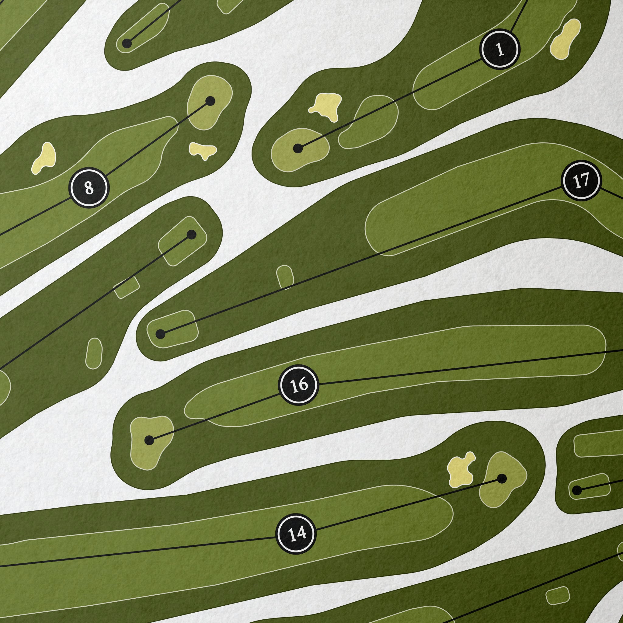 Zoar Village Golf Course | Golf Course Map | Close Up