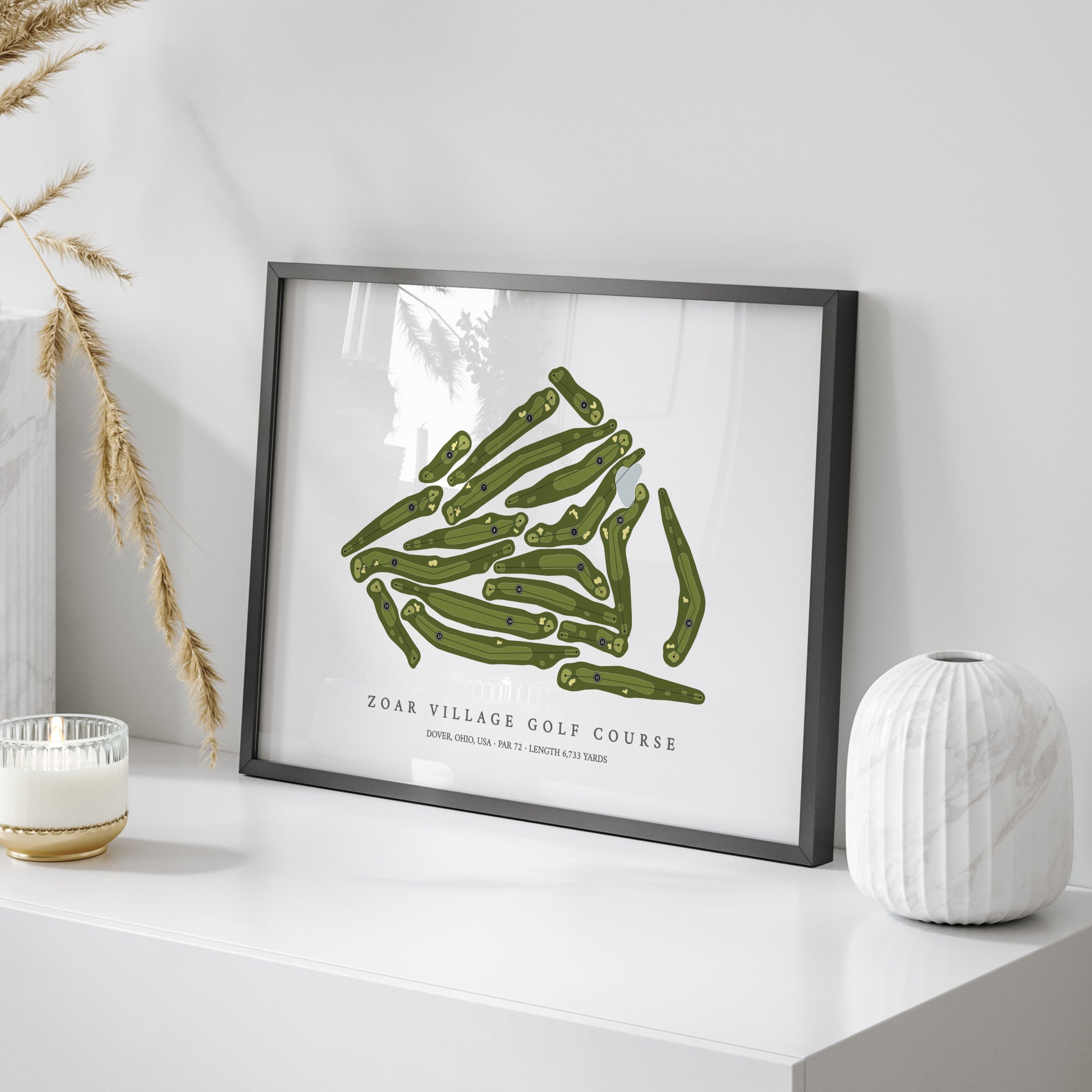 Zoar Village Golf Course | Golf Course Map | On Table