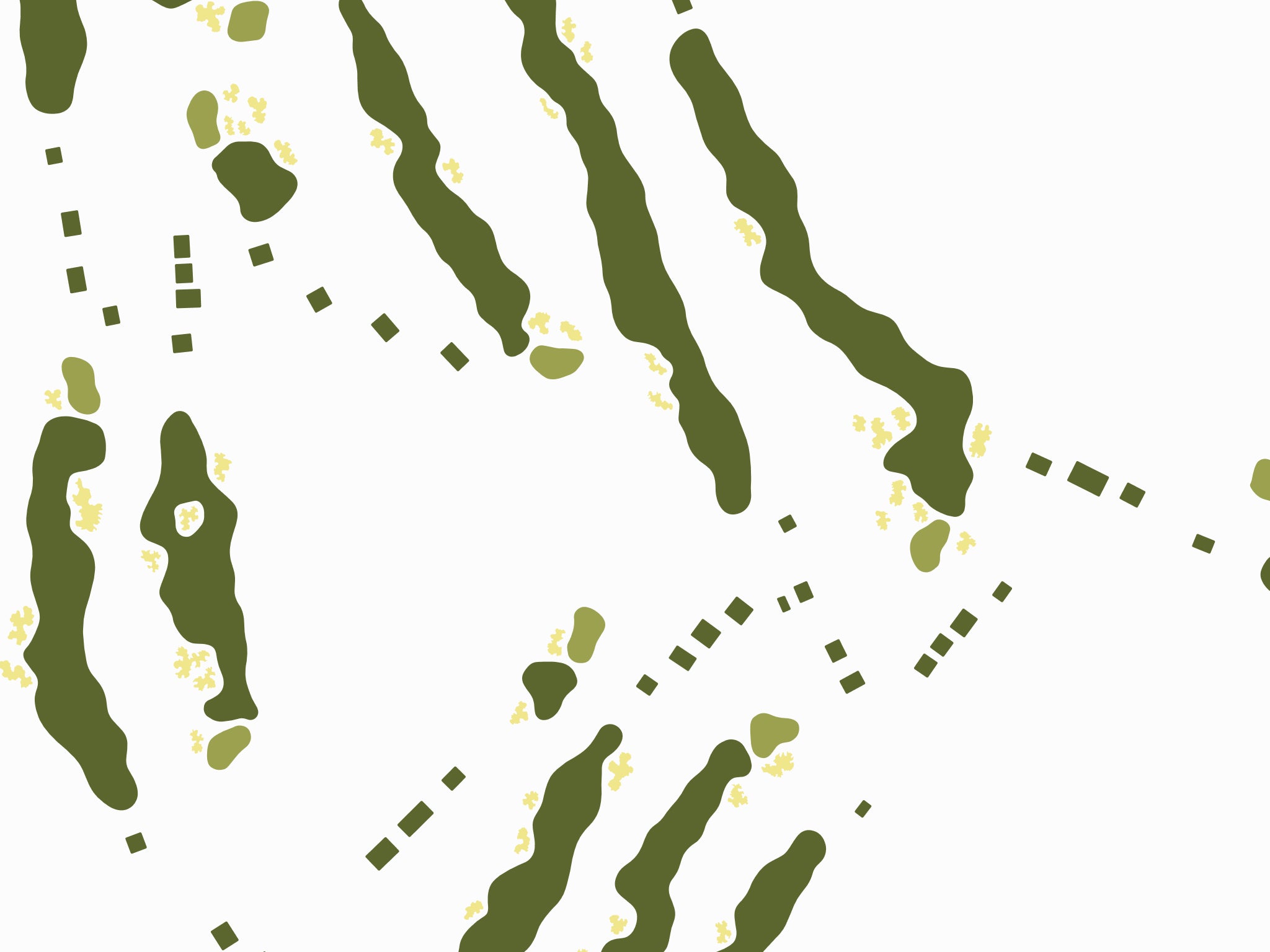 Black Horse Golf Map - Close Up