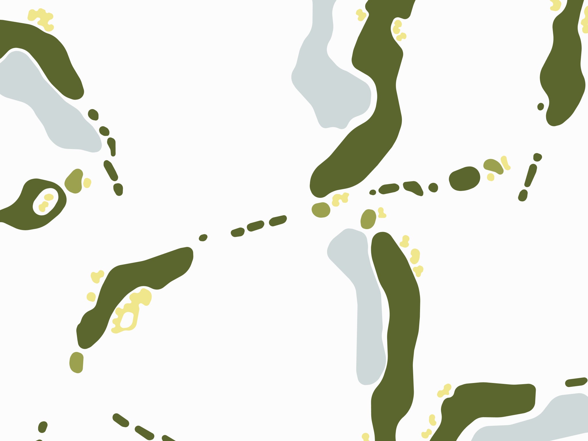 Brookside Country Club Golf Map - Close Up