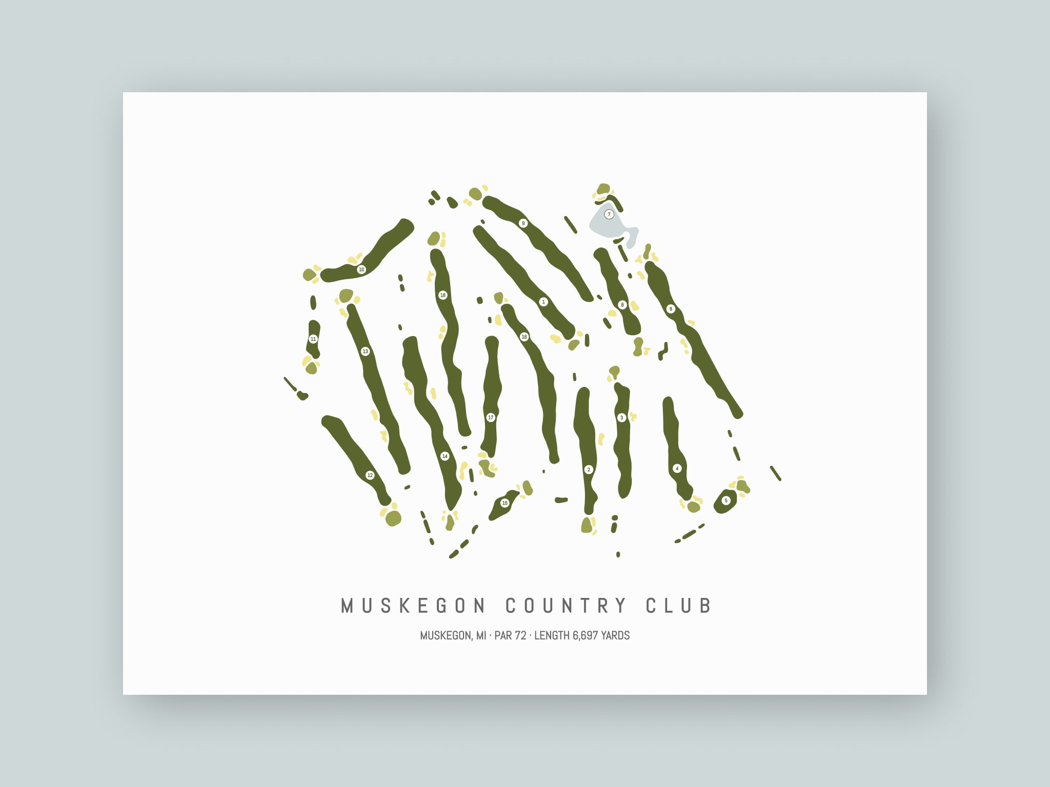 Muskegon-Country-Club-MI--Unframed-24x18-With-Hole-Numbers