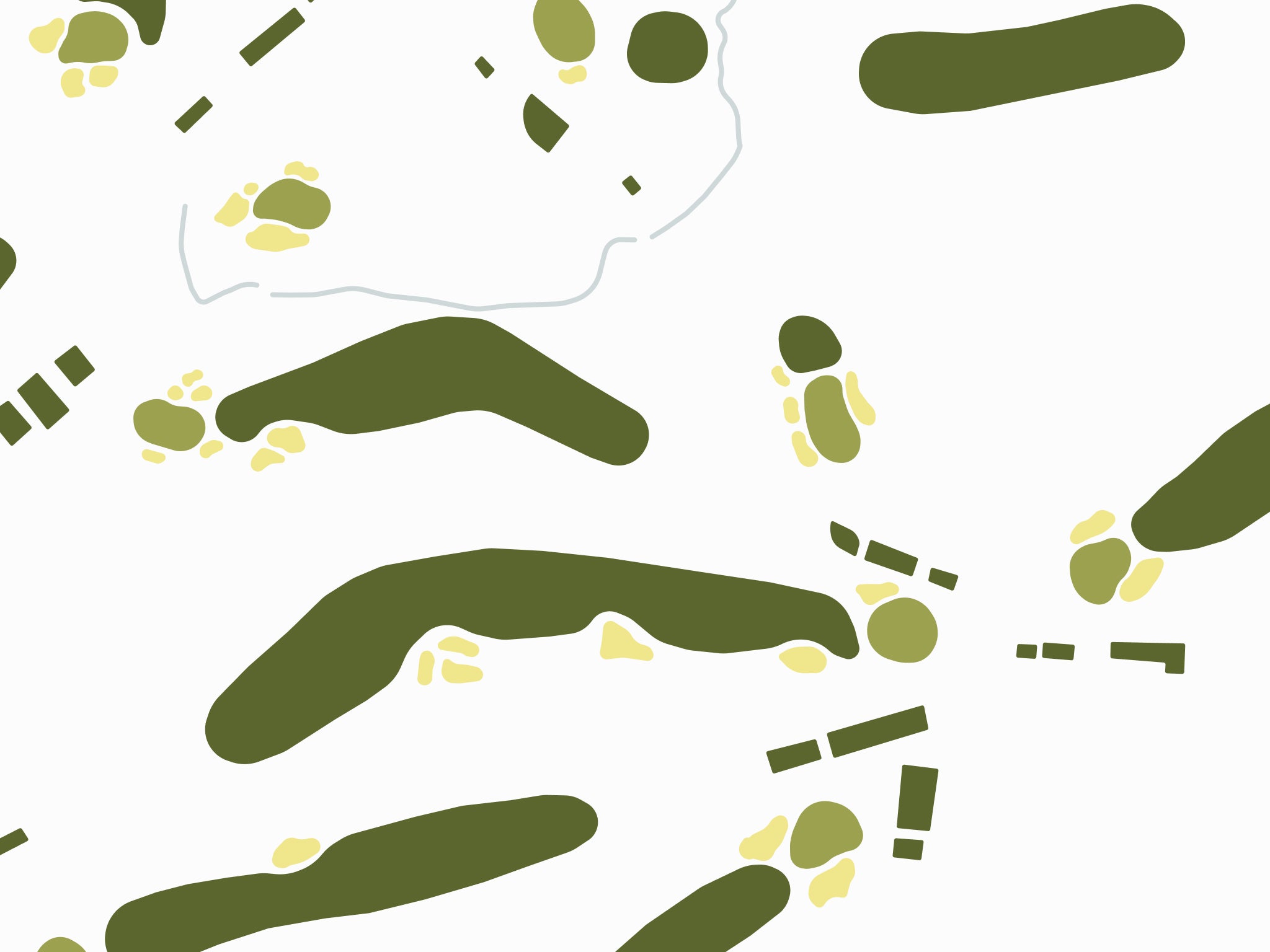 Rolling Green Golf Club Map - Close Up