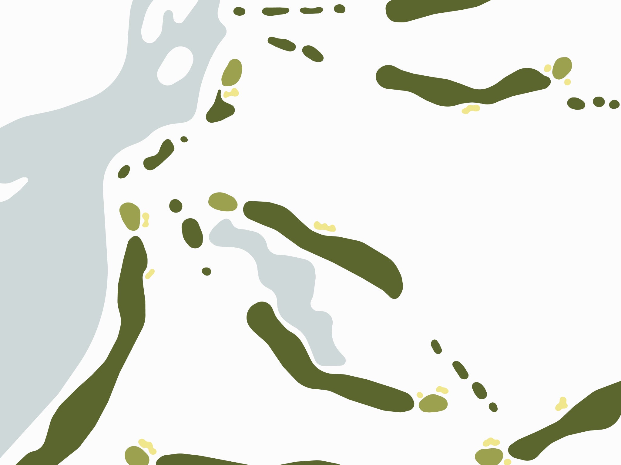 SilverHorn Golf Club Map - Close Up