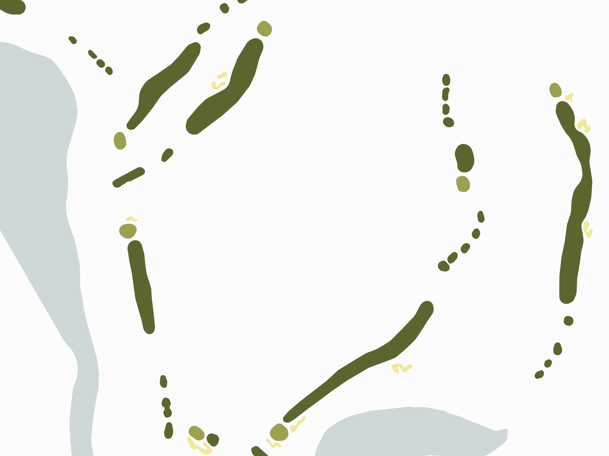 The Plantation Golf Club - Cranes Roost Map - Close Up