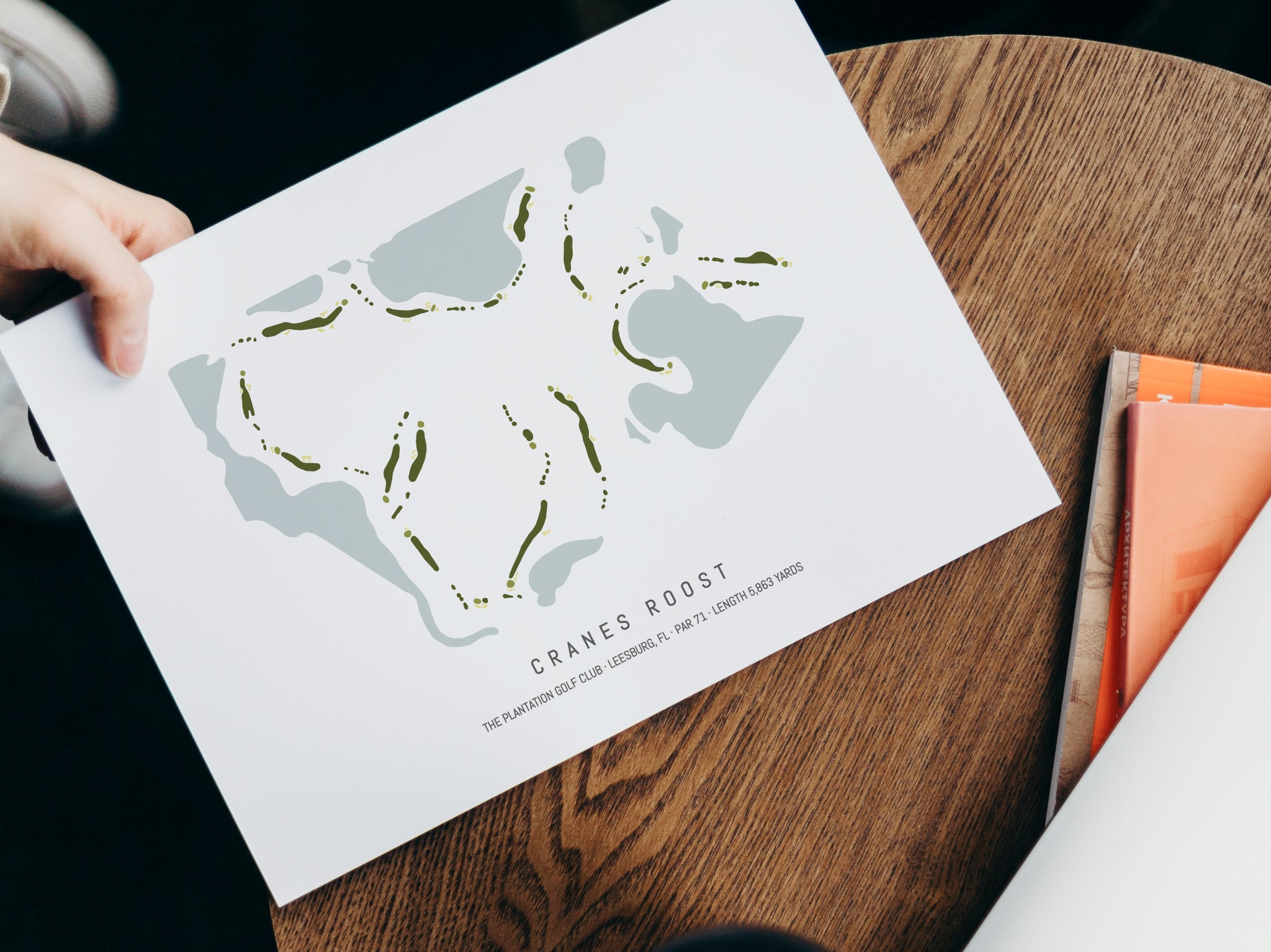 The Plantation Golf Club - Cranes Roost Map - With Laptop