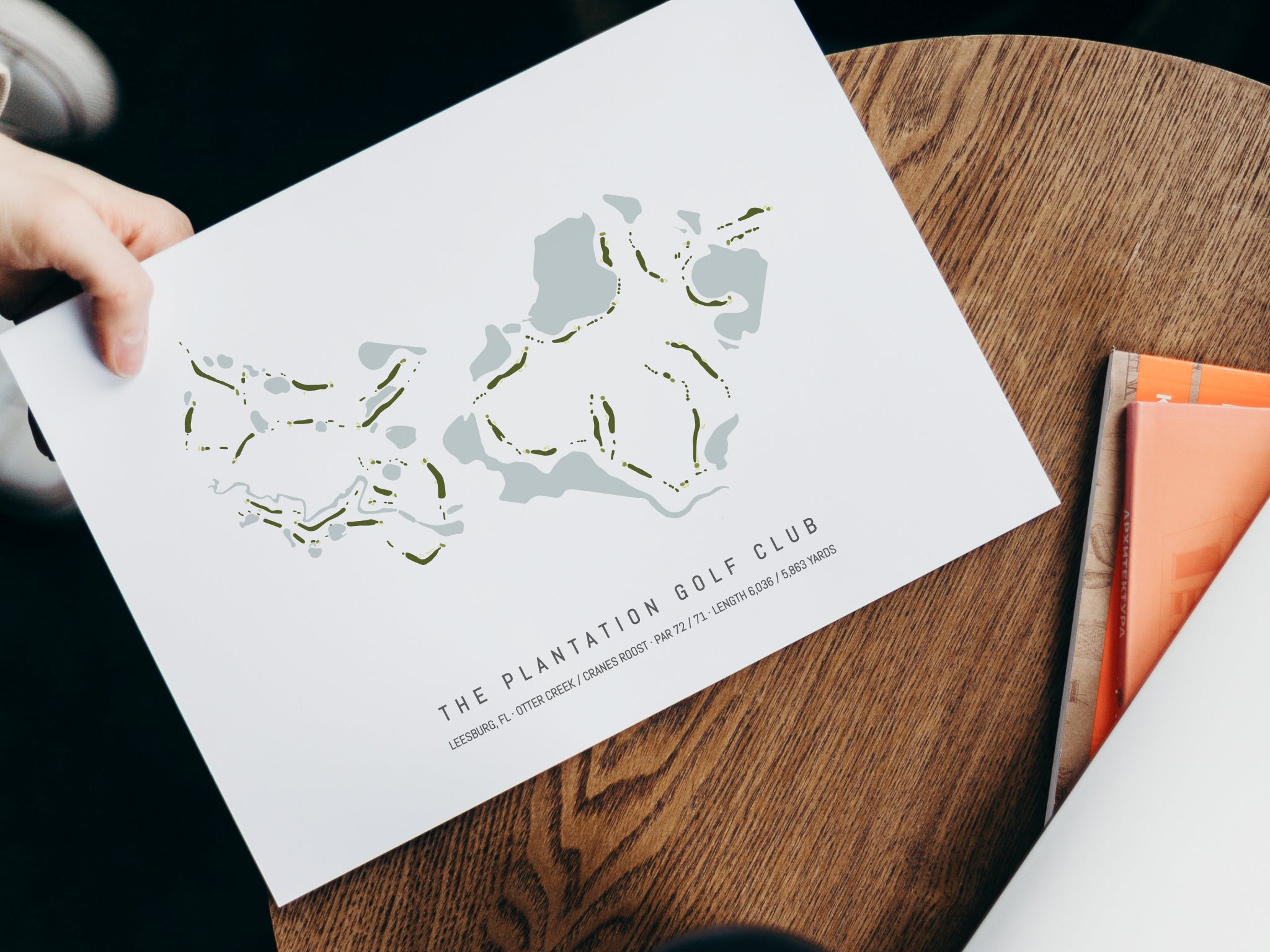 The Plantation Golf Club Map - With Laptop