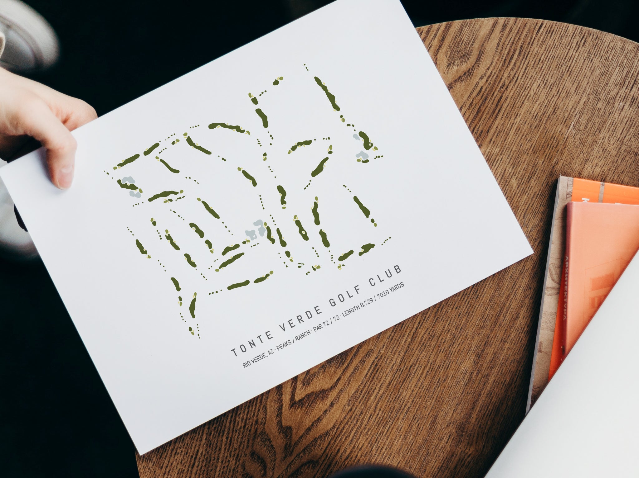 Tonto Verde Golf Club Map - With Laptop