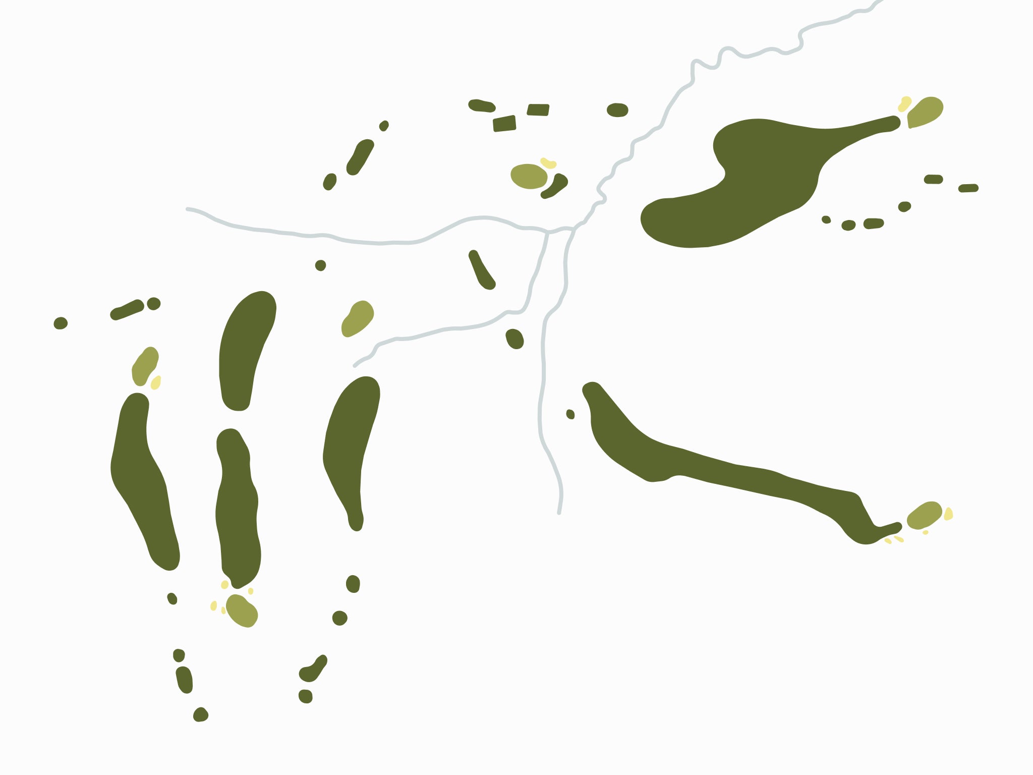 Waverly Woods Golf Club Map - Close Up