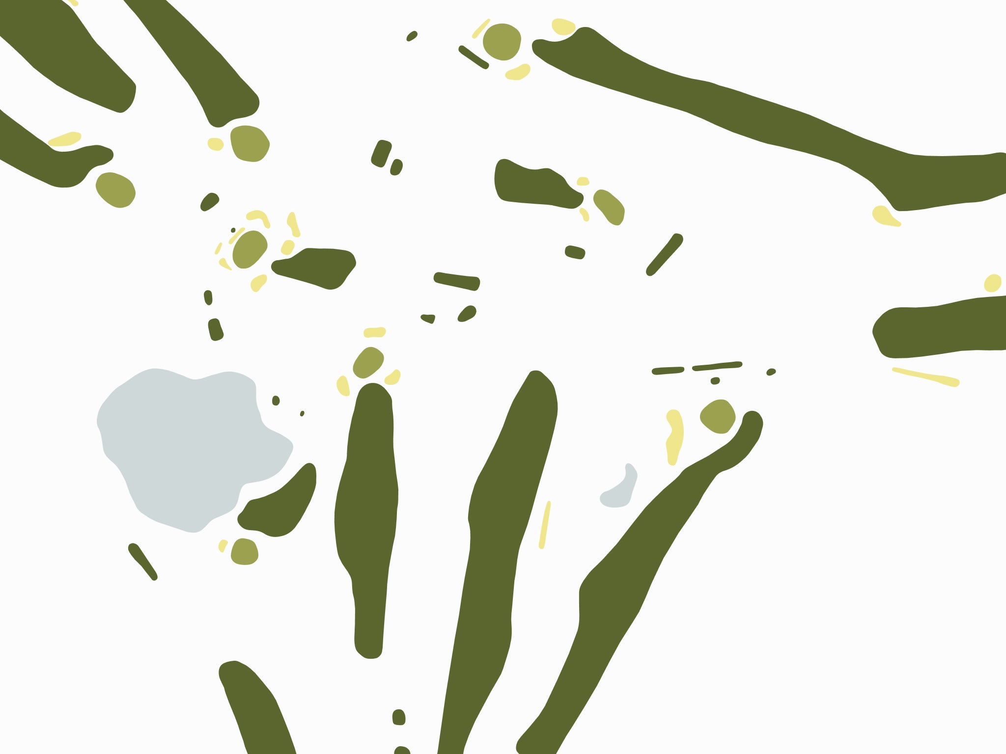 White Bear Yacht Club Golf Map - Close Up