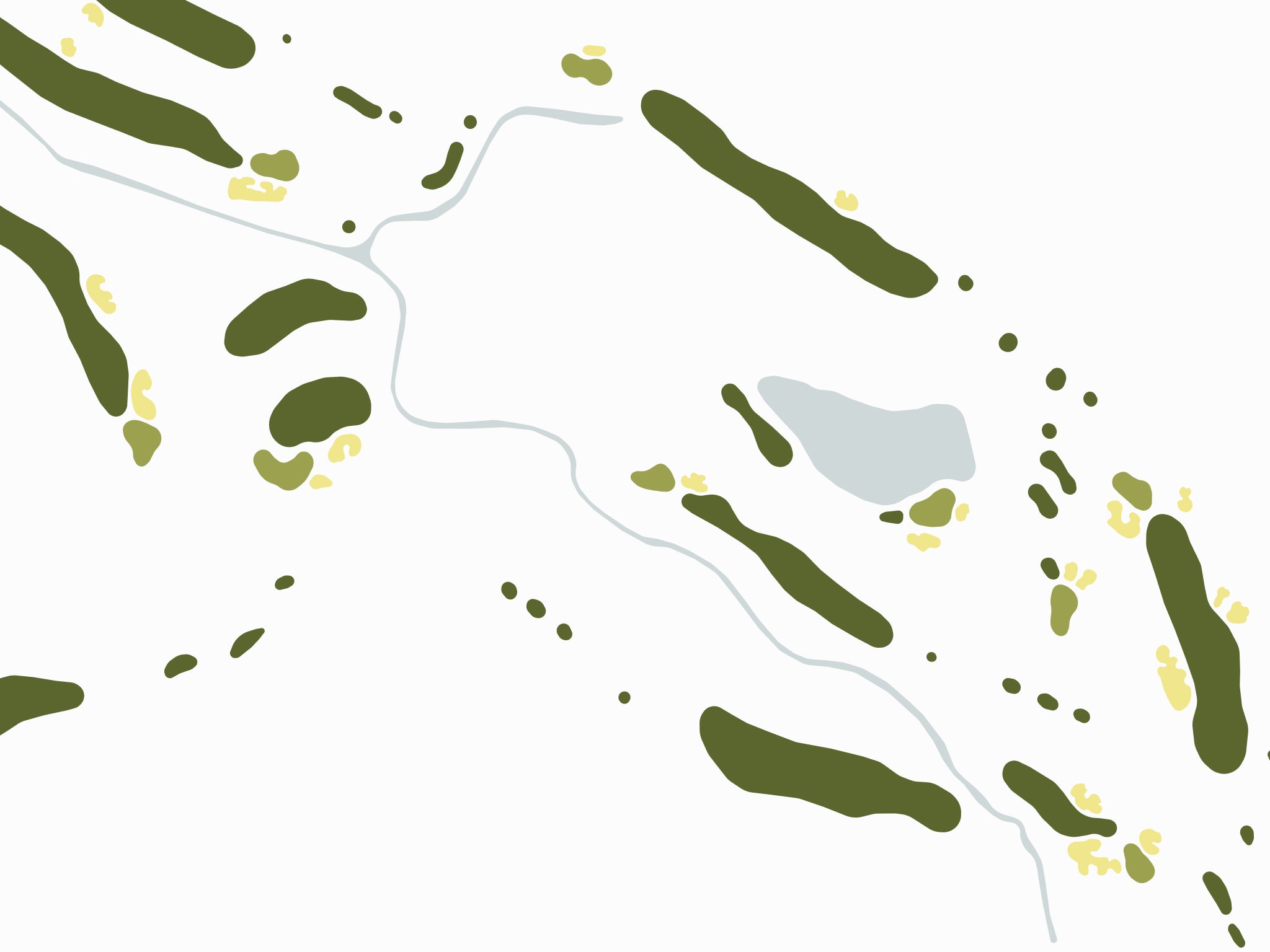 Whitestone Golf Course Map - Close Up