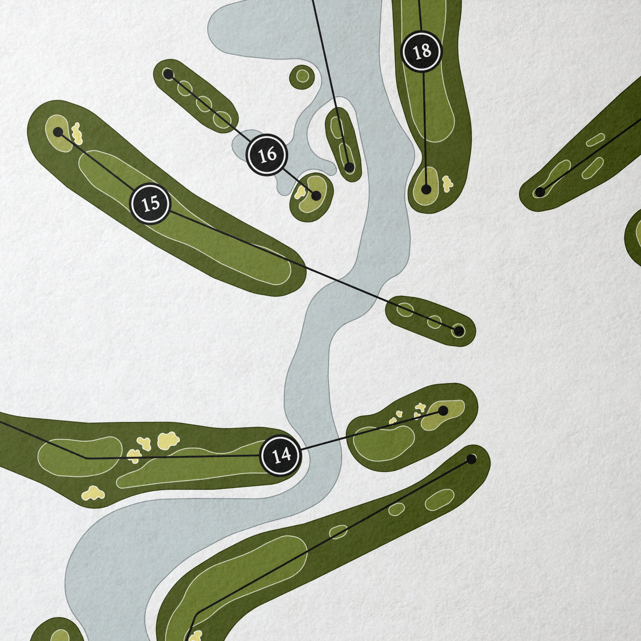 Abilene Country Club - South Course | Golf Course Map | Close Up 