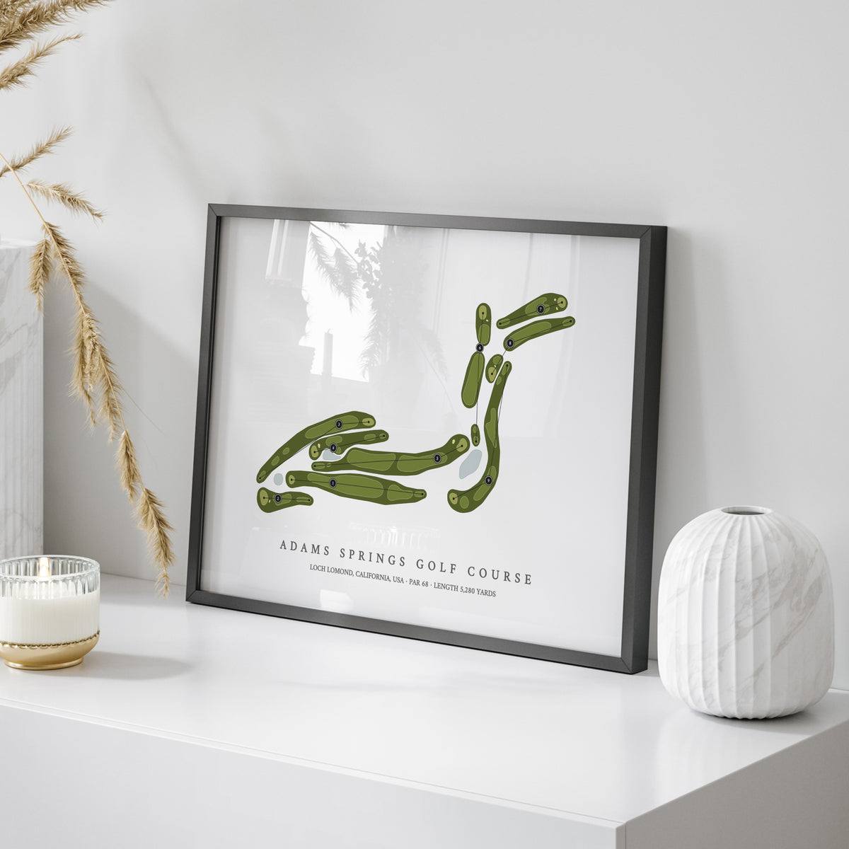 Adams Springs Golf Course | Golf Course Map | On Table