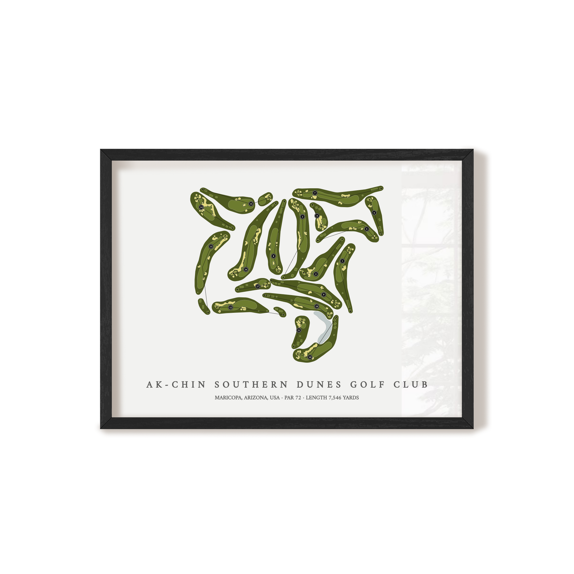 Ak-Chin Southern Dunes Golf Club | Golf Course Map