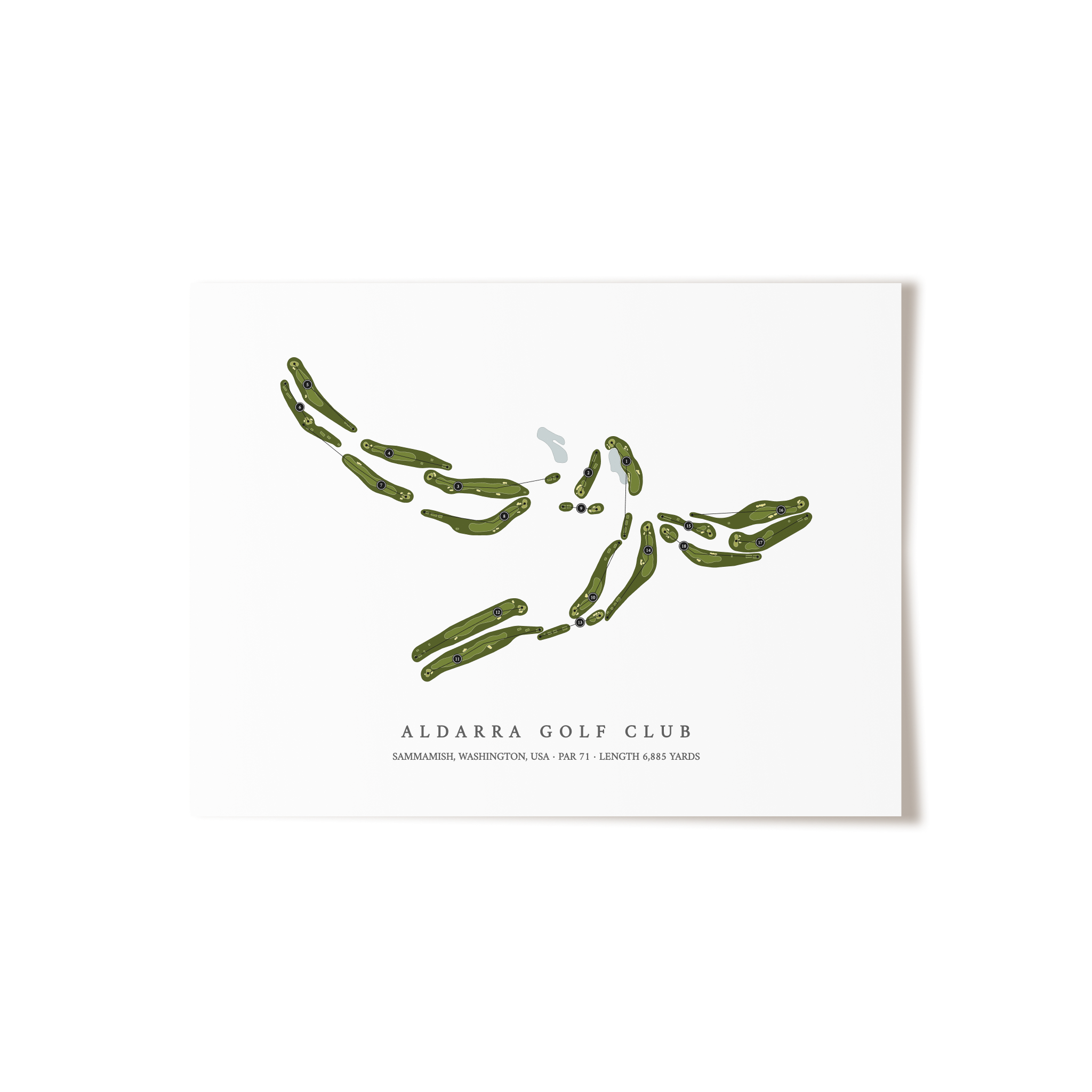 Aldarra Golf Club | Golf Course Print | Unframed