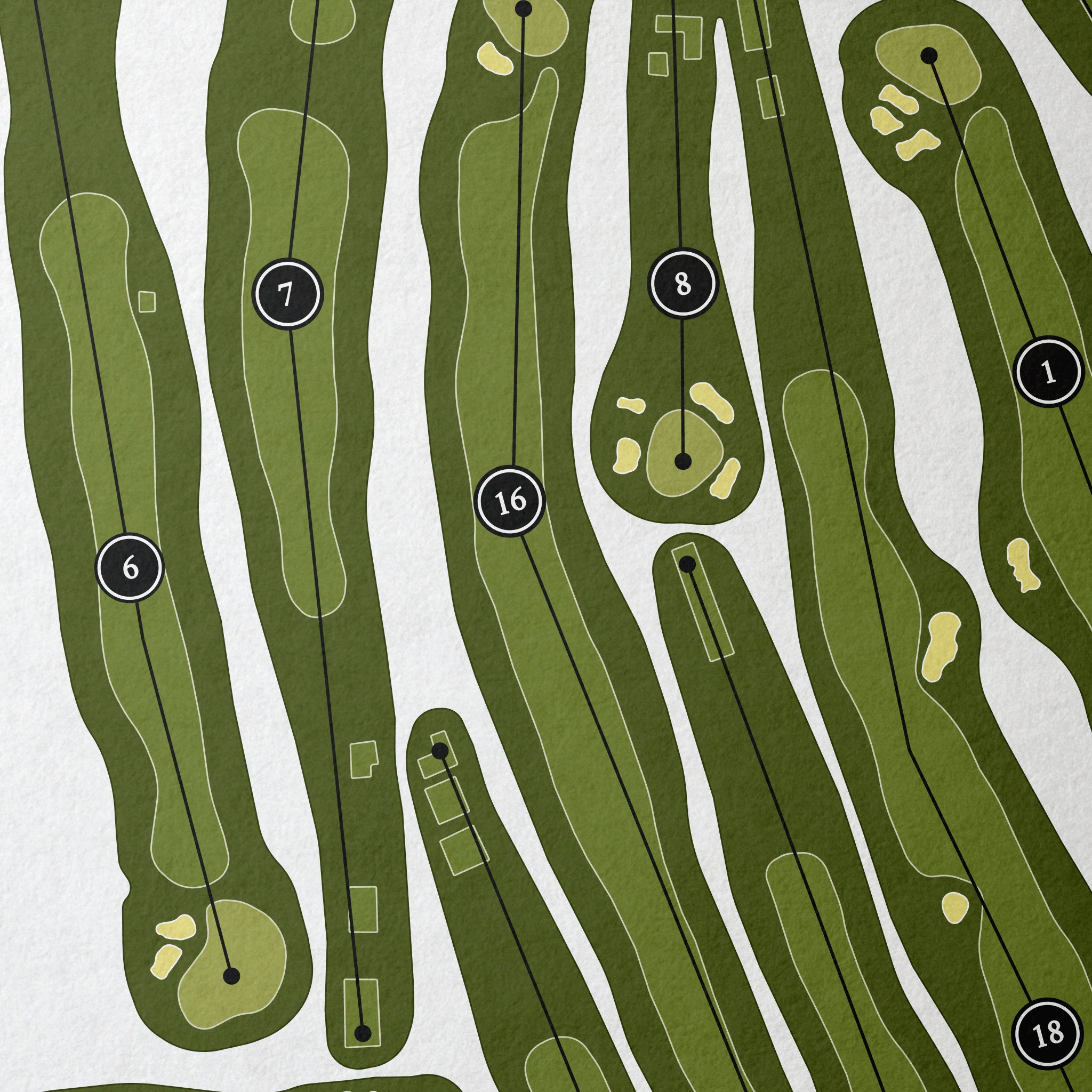 Algonquin Golf Club | Golf Course Print | Close+Up 
