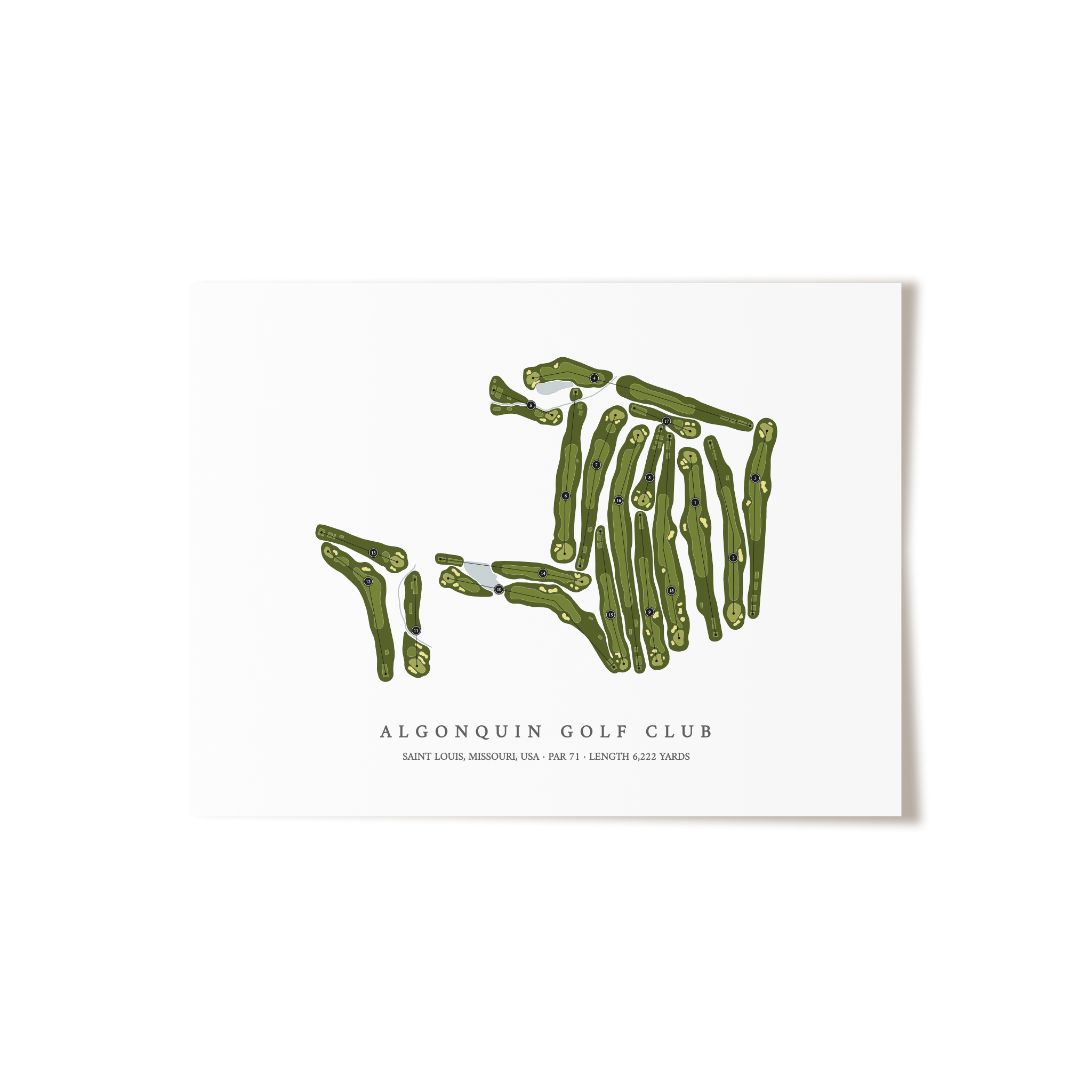 Algonquin Golf Club  | Golf Course Print | Unframed 